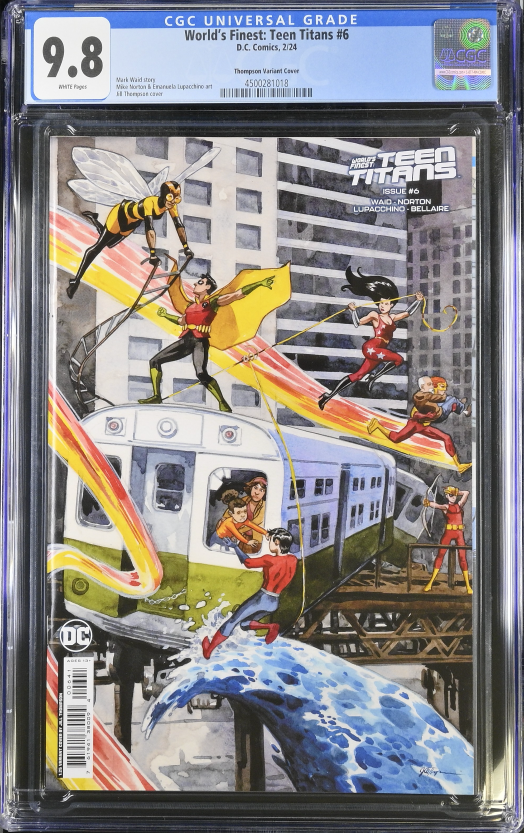 World's Finest: Teen Titans #6 Thompson 1:25 Retailer Incentive Variant CGC 9.8