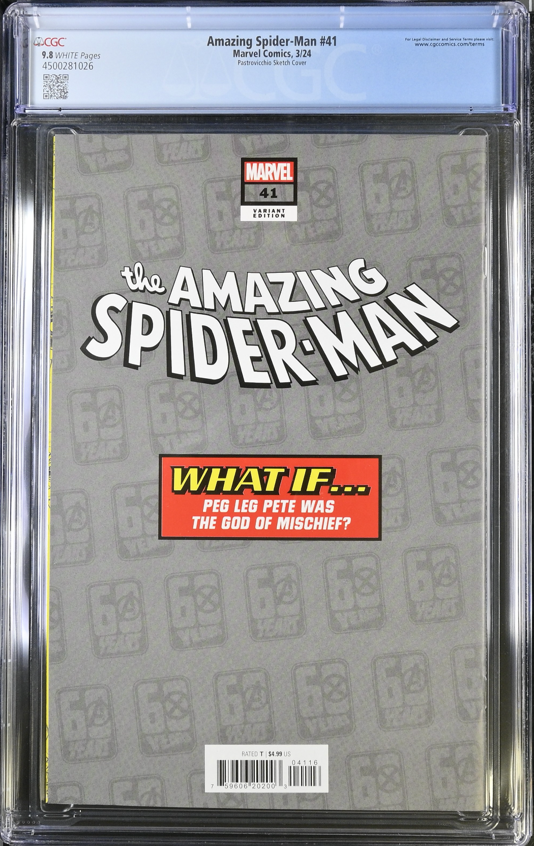 Amazing Spider-Man #41 Disney What if? 1:100 Retailer Incentive Variant CGC 9.8