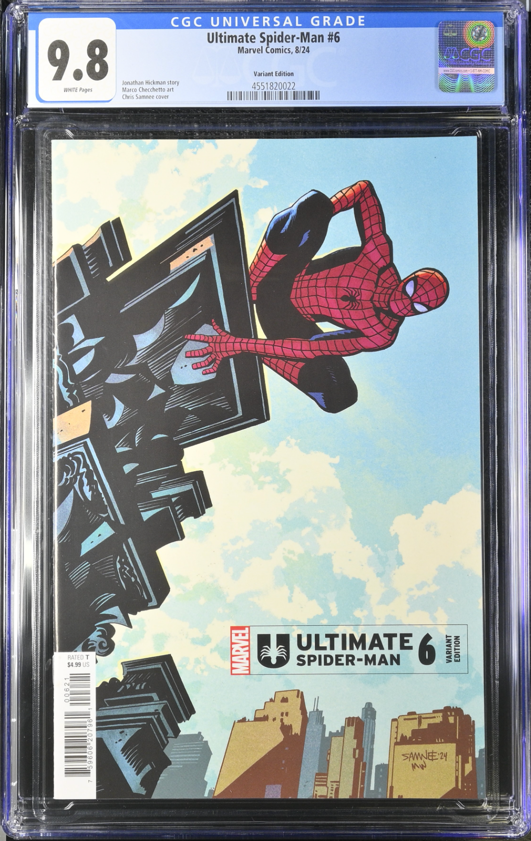 Ultimate Spider-Man #6 Samnee Variant CGC 9.8