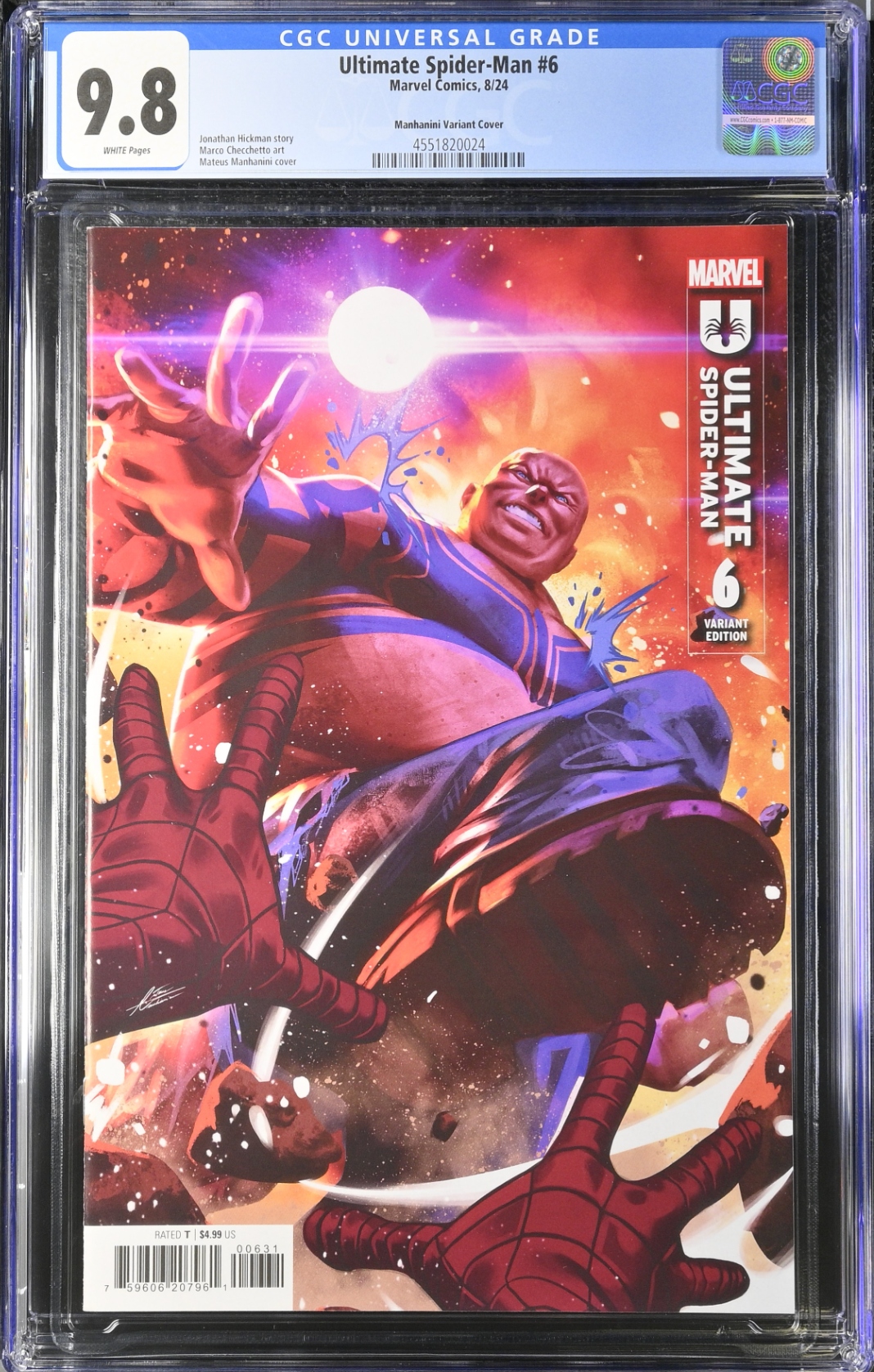 Ultimate Spider-Man #6 Manhanini Variant CGC 9.8