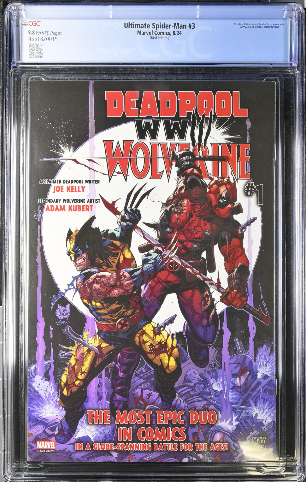 Ultimate Spider-Man #3 Third Printing CGC 9.8