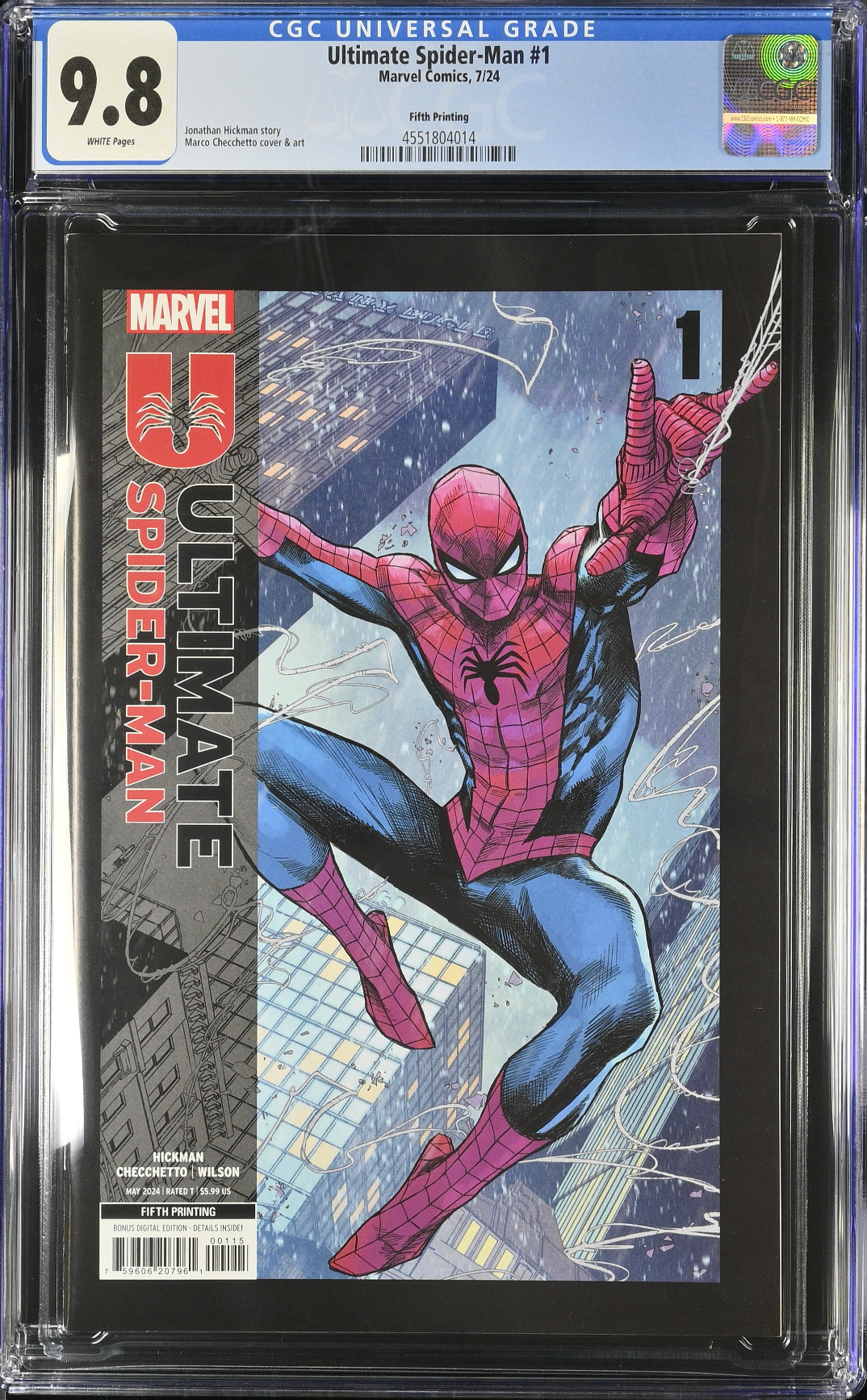 Ultimate Spider-Man #1 Fifth Printing CGC 9.8