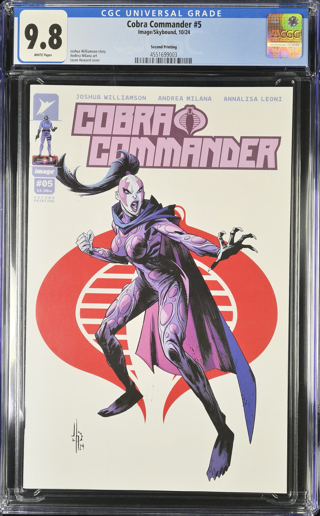 Cobra Commander #5 Second Printing CGC 9.8