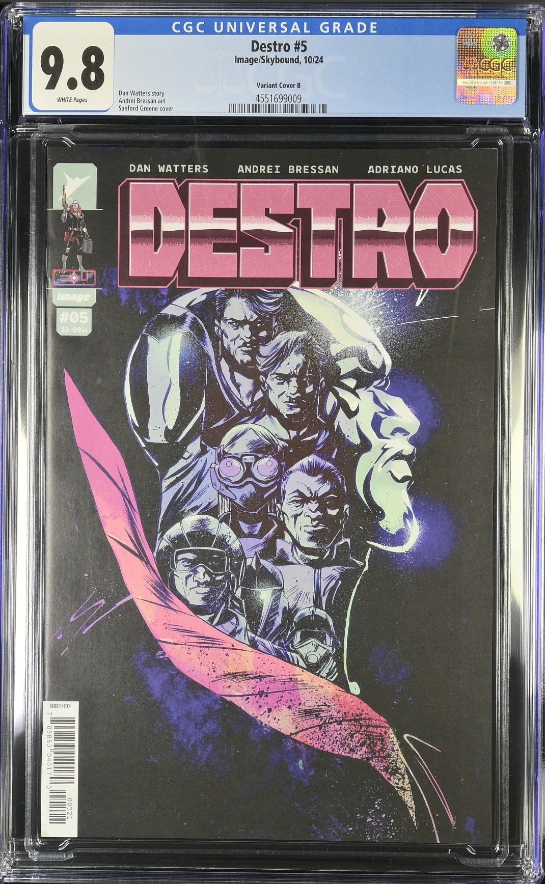 Destro #5 Greene Variant CGC 9.8