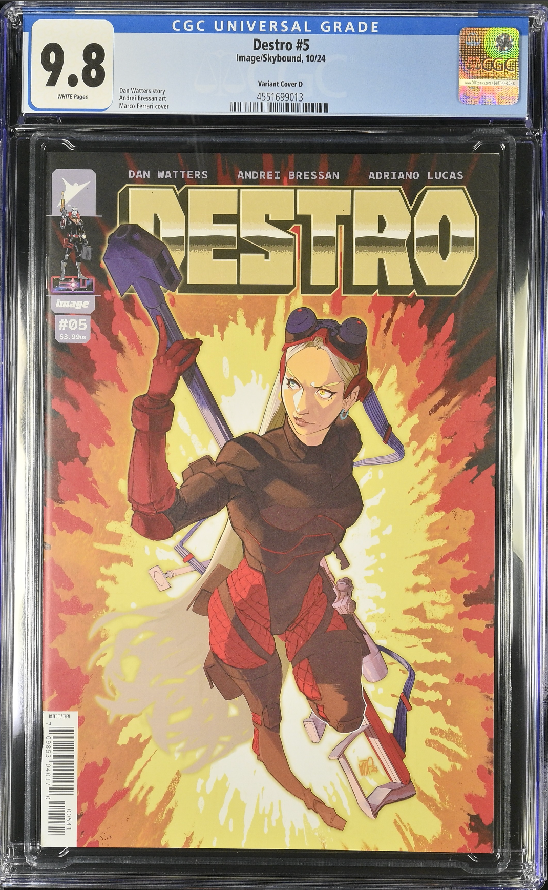 Destro #5 Ferrari 1:25 Retailer Incentive Variant CGC 9.8