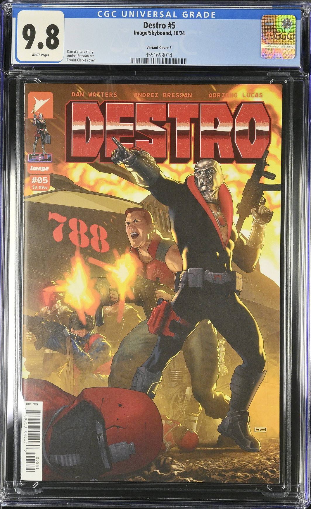 Destro #5 Clarke 1:50 Retailer Incentive Variant CGC 9.8