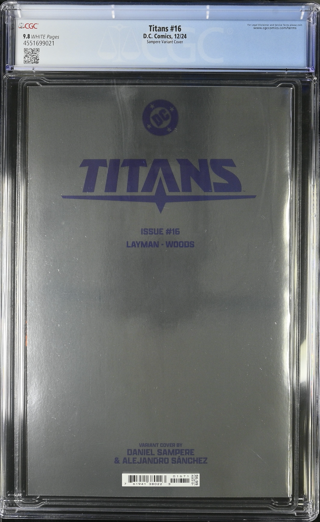 Titans #16 Sampere Foil Variant CGC 9.8