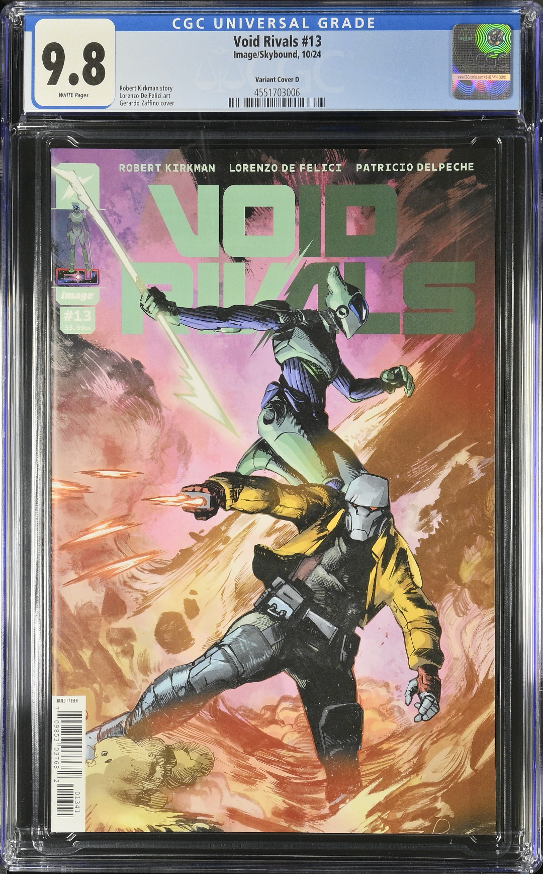 Void Rivals #13 Zaffino 1:25 Retailer Incentive Variant CGC 9.8