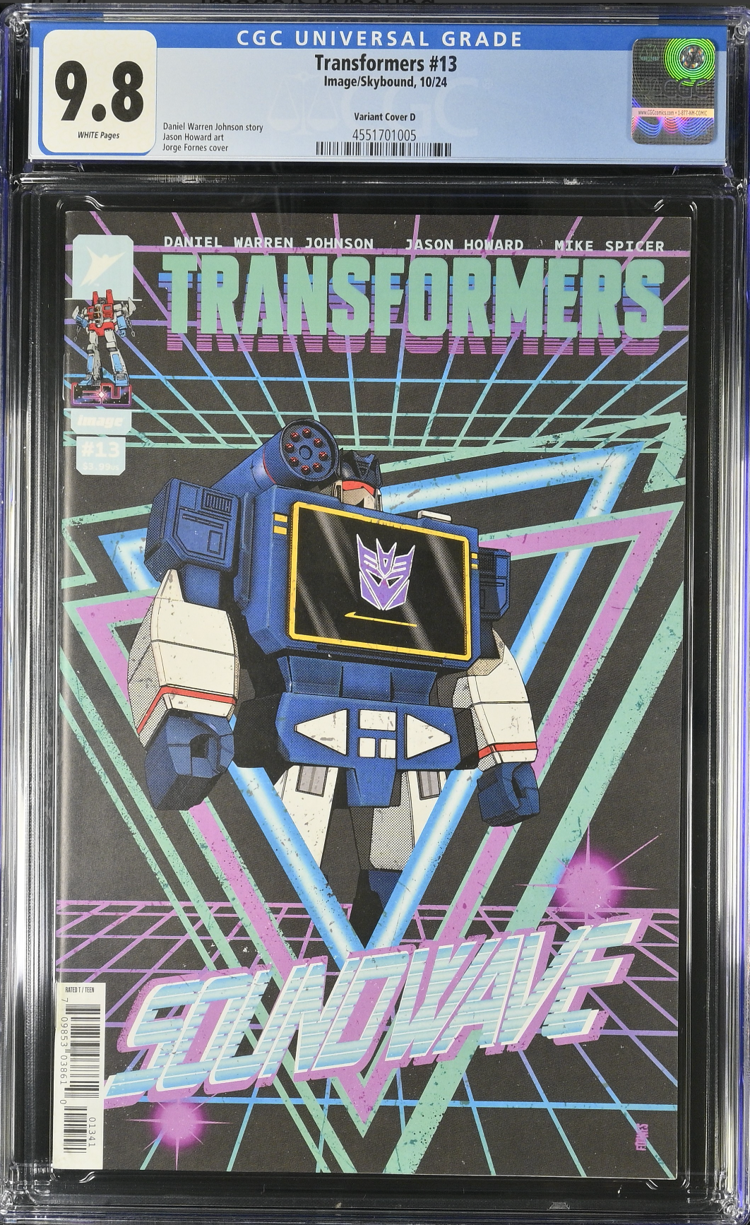 Transformers #13 Fornes 1:25 Retailer Incentive Variant CGC 9.8