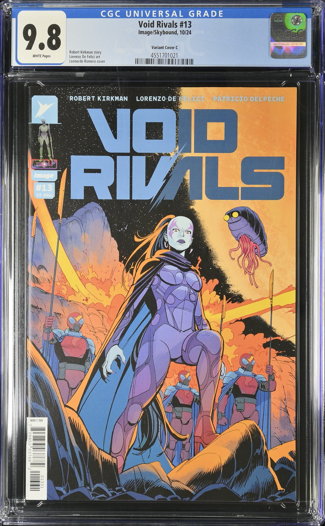 Void Rivals #13 Romero 1:10 Retailer Incentive Variant CGC 9.8