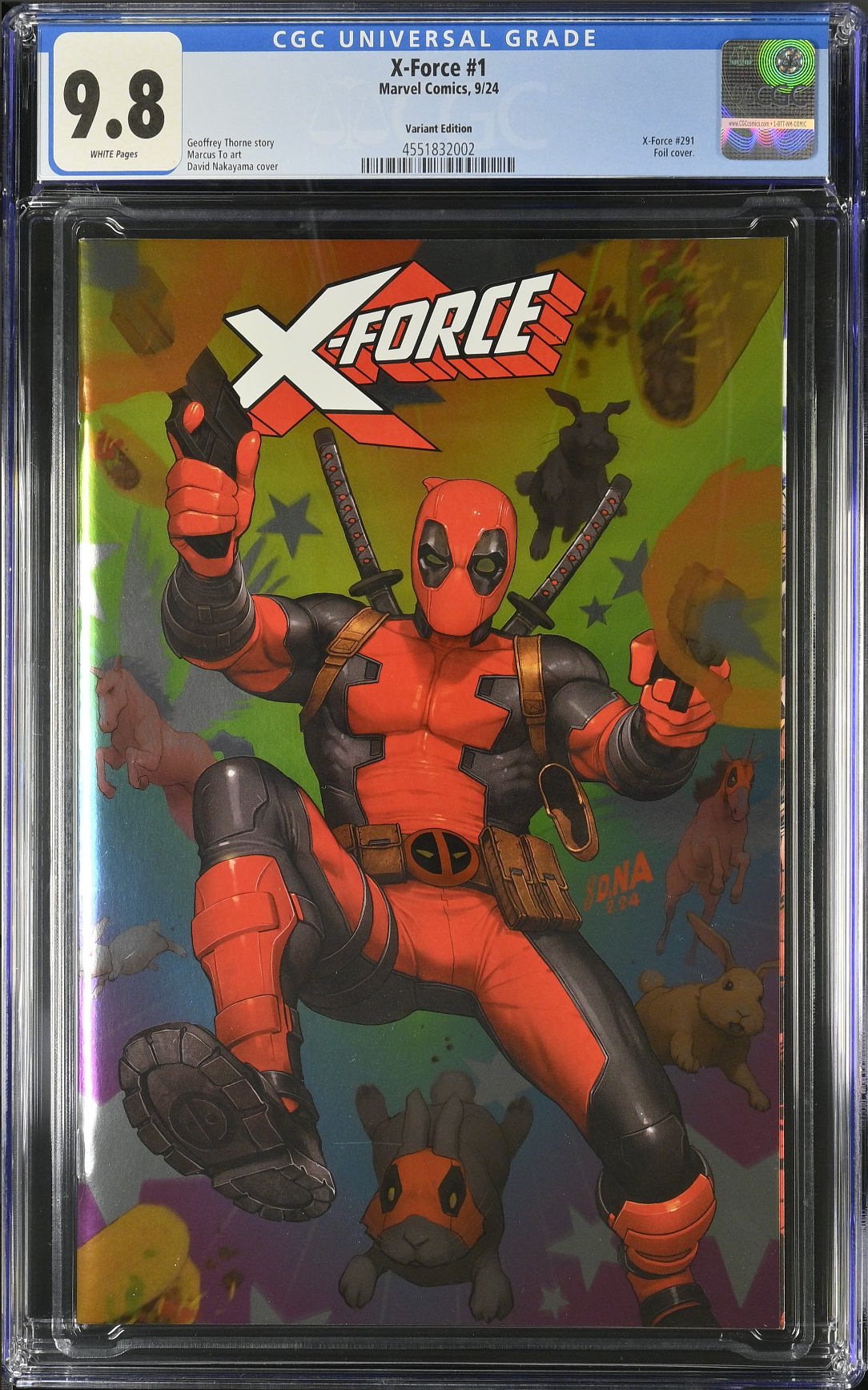 X-Force #1 Nakayama Foil Variant CGC 9.8