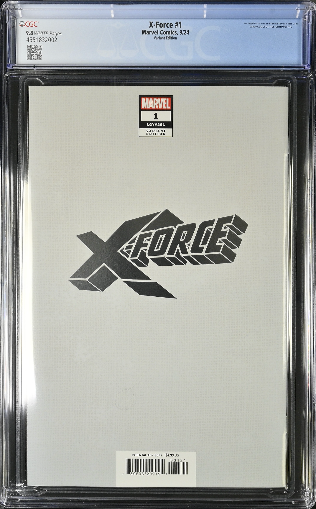 X-Force #1 Nakayama Foil Variant CGC 9.8