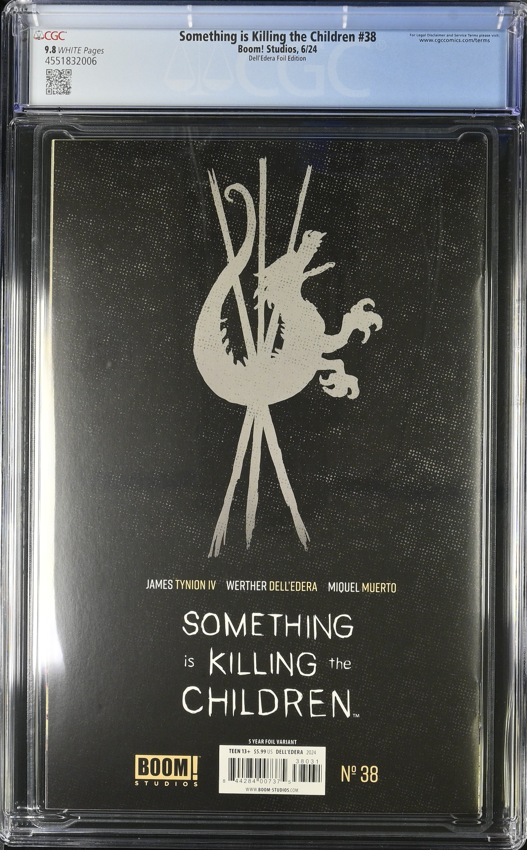 Something is Killing the Children #38 Dell'Edera 5 Year Foil Variant CGC 9.8