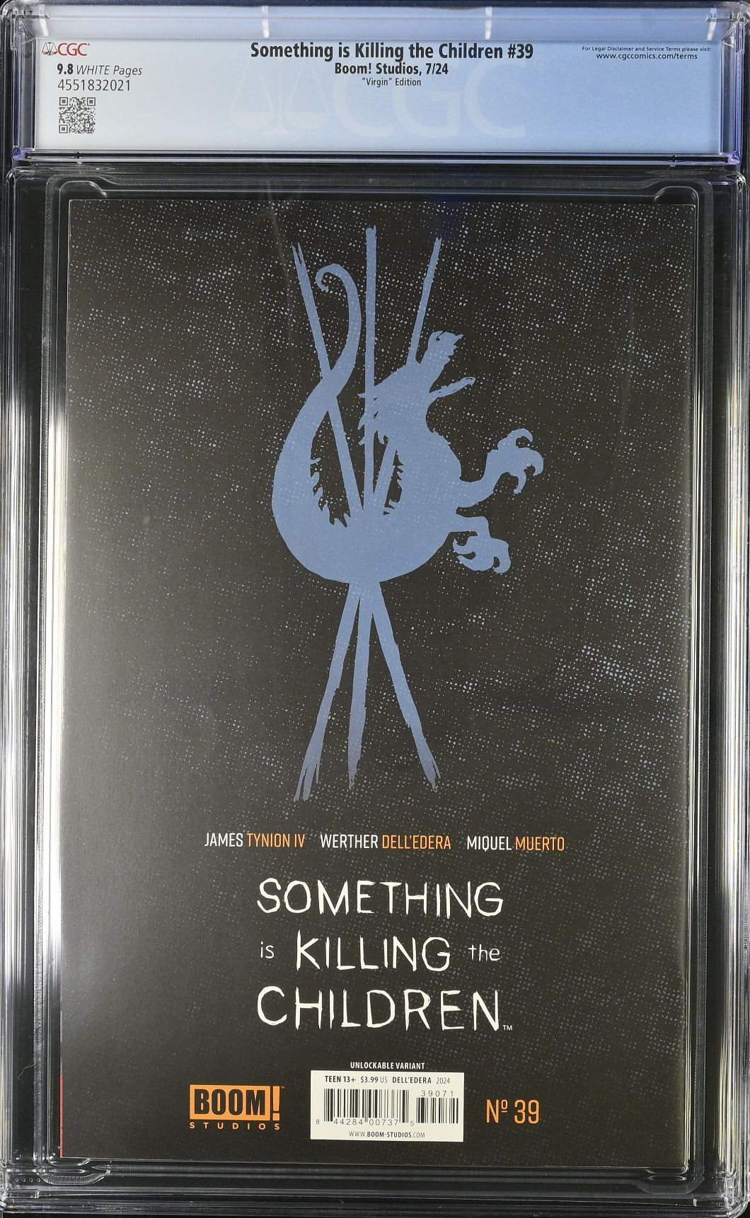 Something is Killing the Children #39 Unlockable Virgin Retailer Incentive Variant CGC 9.8