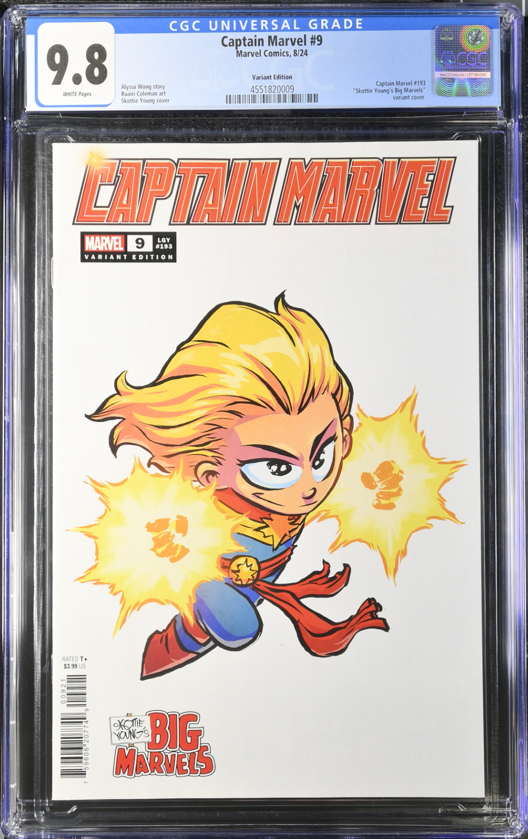 Captain Marvel #9 Young Variant CGC 9.8