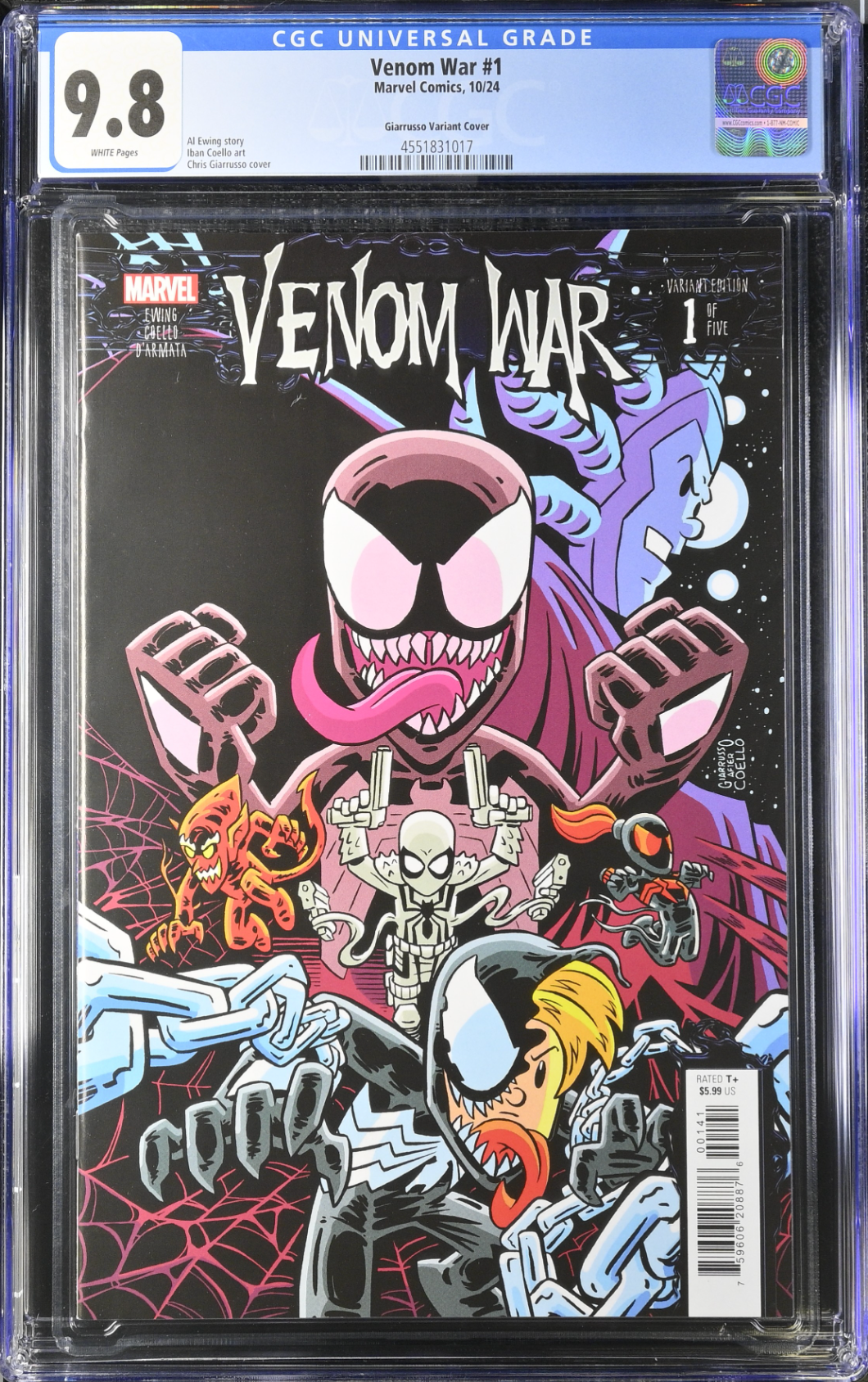 Venom War #1 Giarrusso Variant CGC 9.8