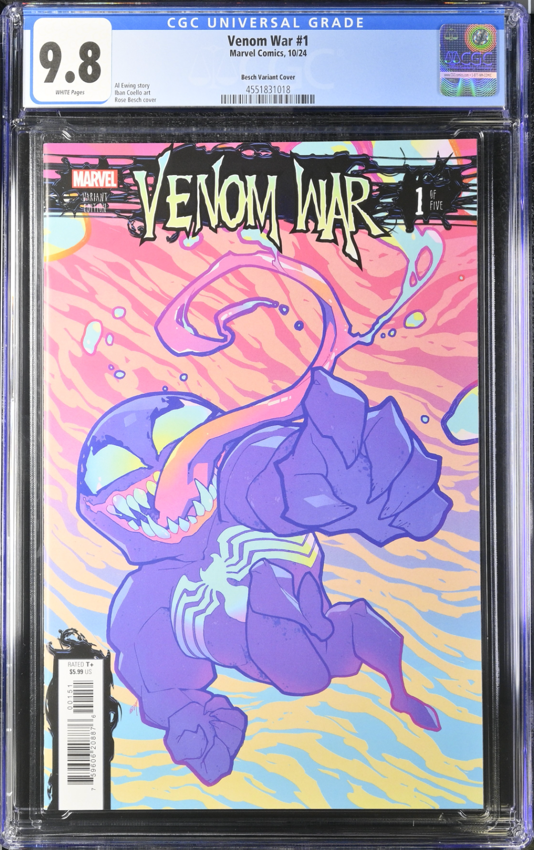Venom War #1 Besch Variant CGC 9.8