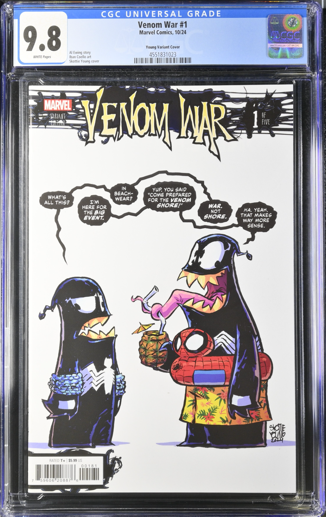 Venom War #1 Young Variant CGC 9.8