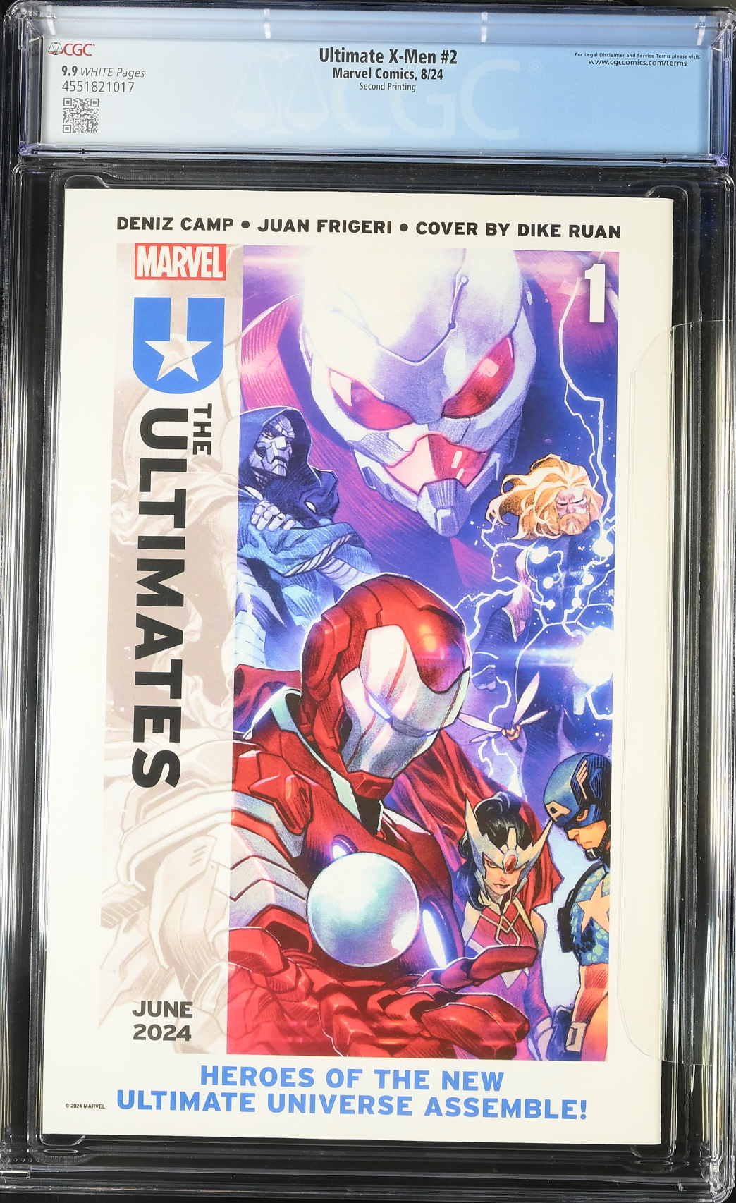 Ultimate X-Men #2 Second Printing CGC 9.9