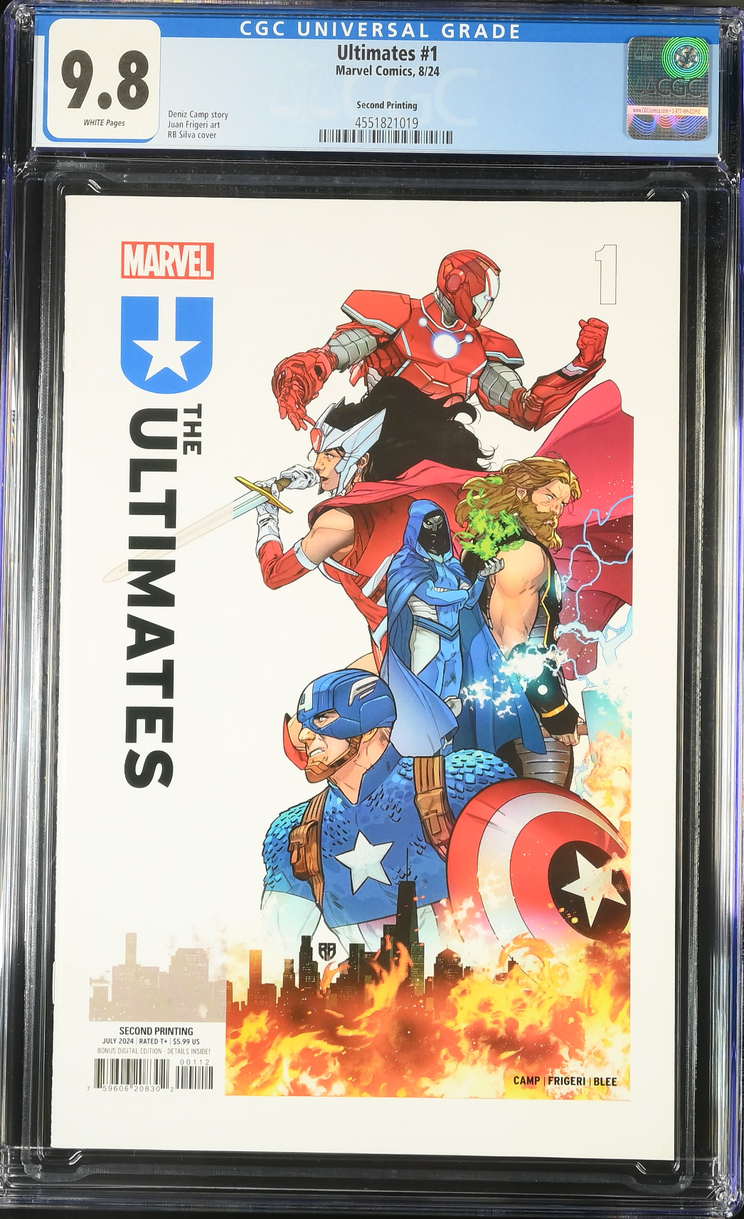 The Ultimates #1 Second Printing CGC 9.8