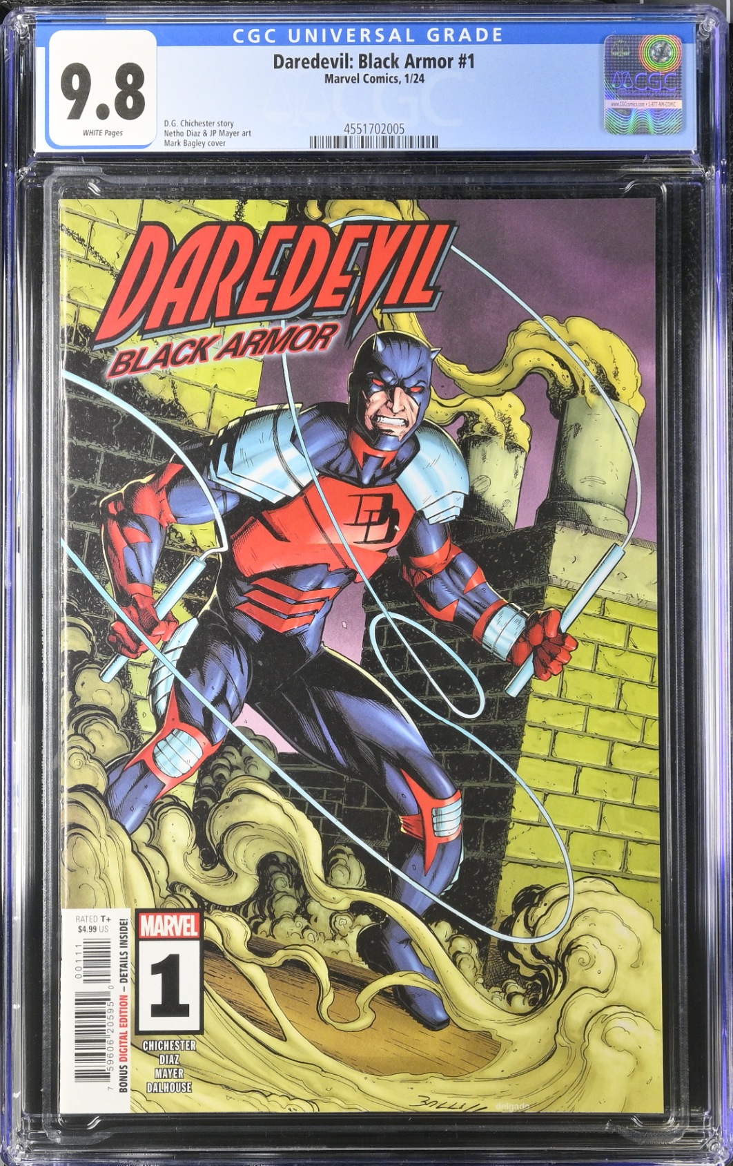 Daredevil: Black Armor #1 CGC 9.8