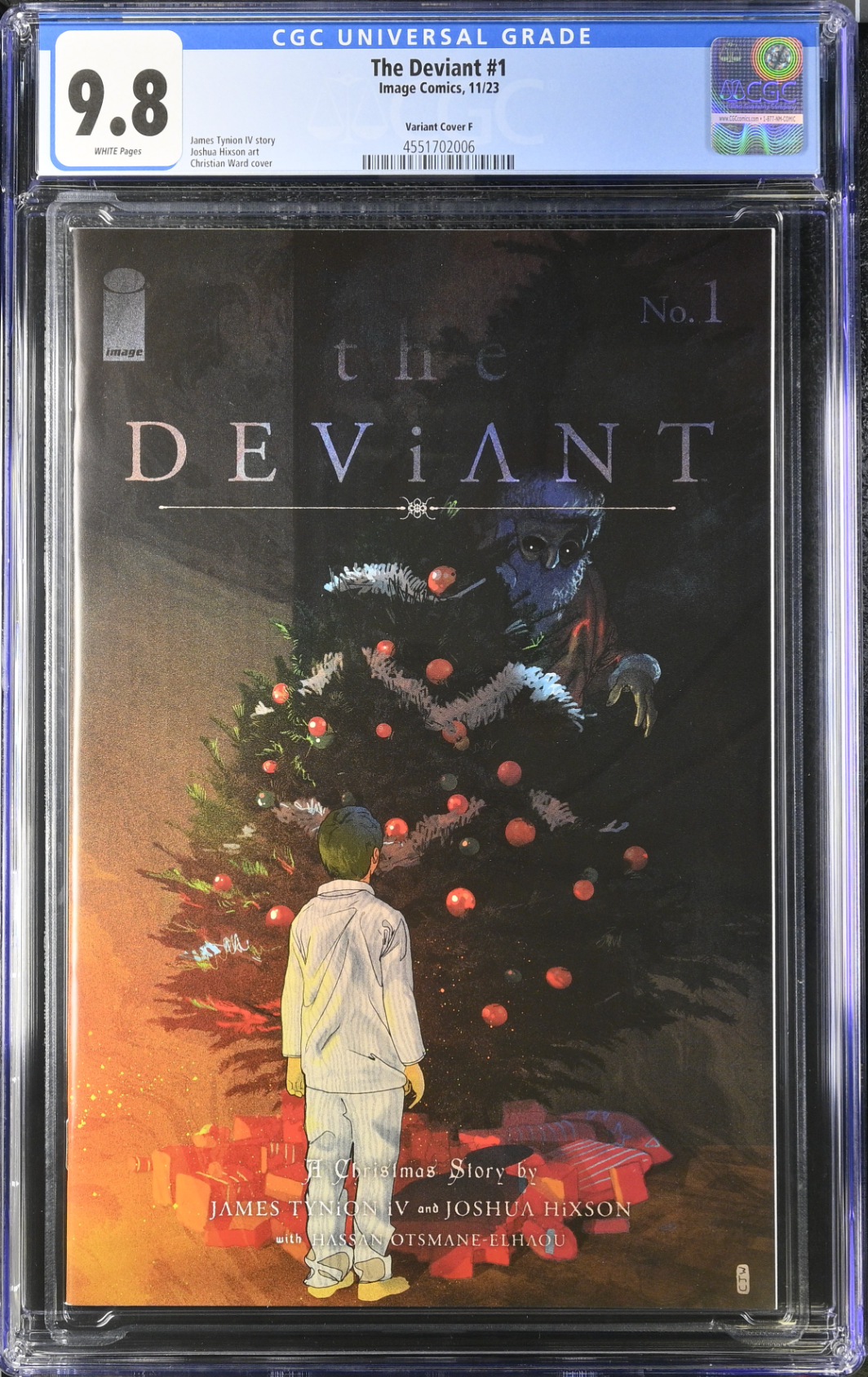 The Deviant #1 Ward 1:75 Retailer Incentive Variant CGC 9.8