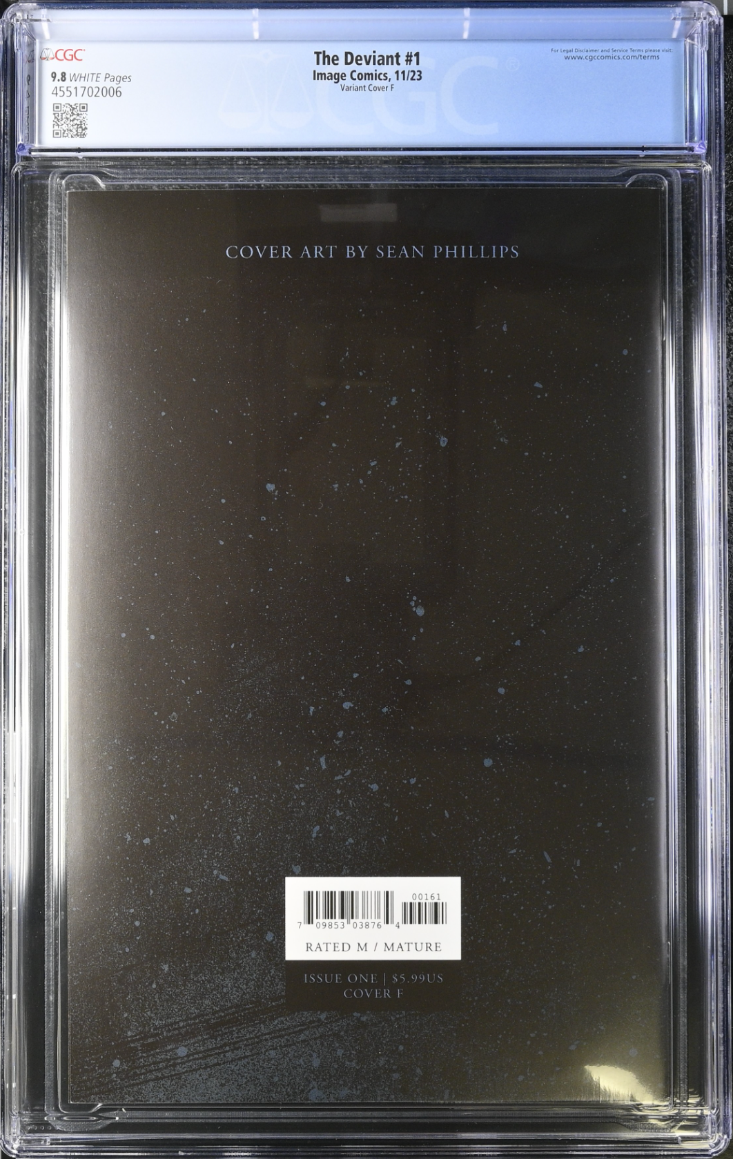 The Deviant #1 Ward 1:75 Retailer Incentive Variant CGC 9.8