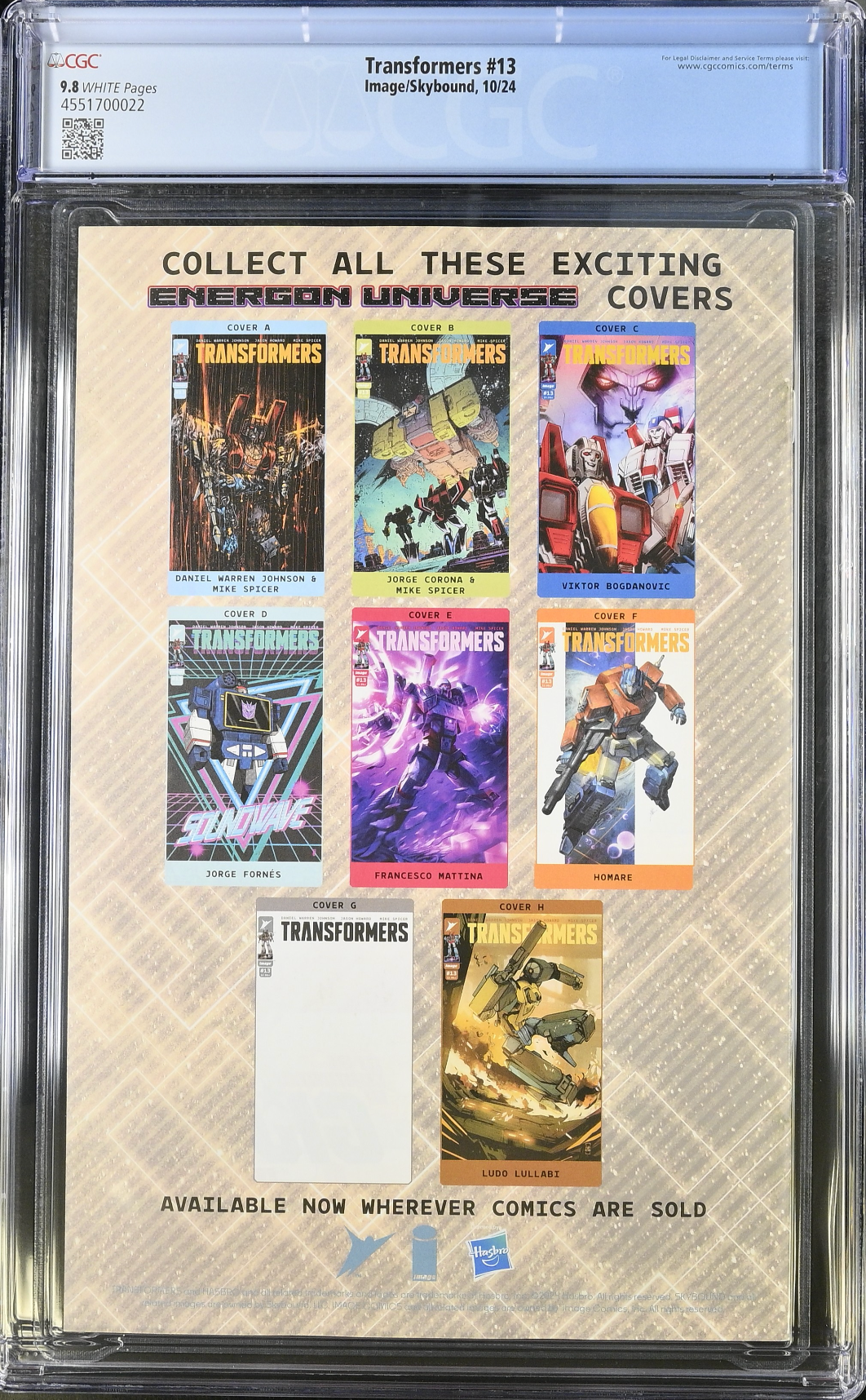 Transformers #13 CGC 9.8