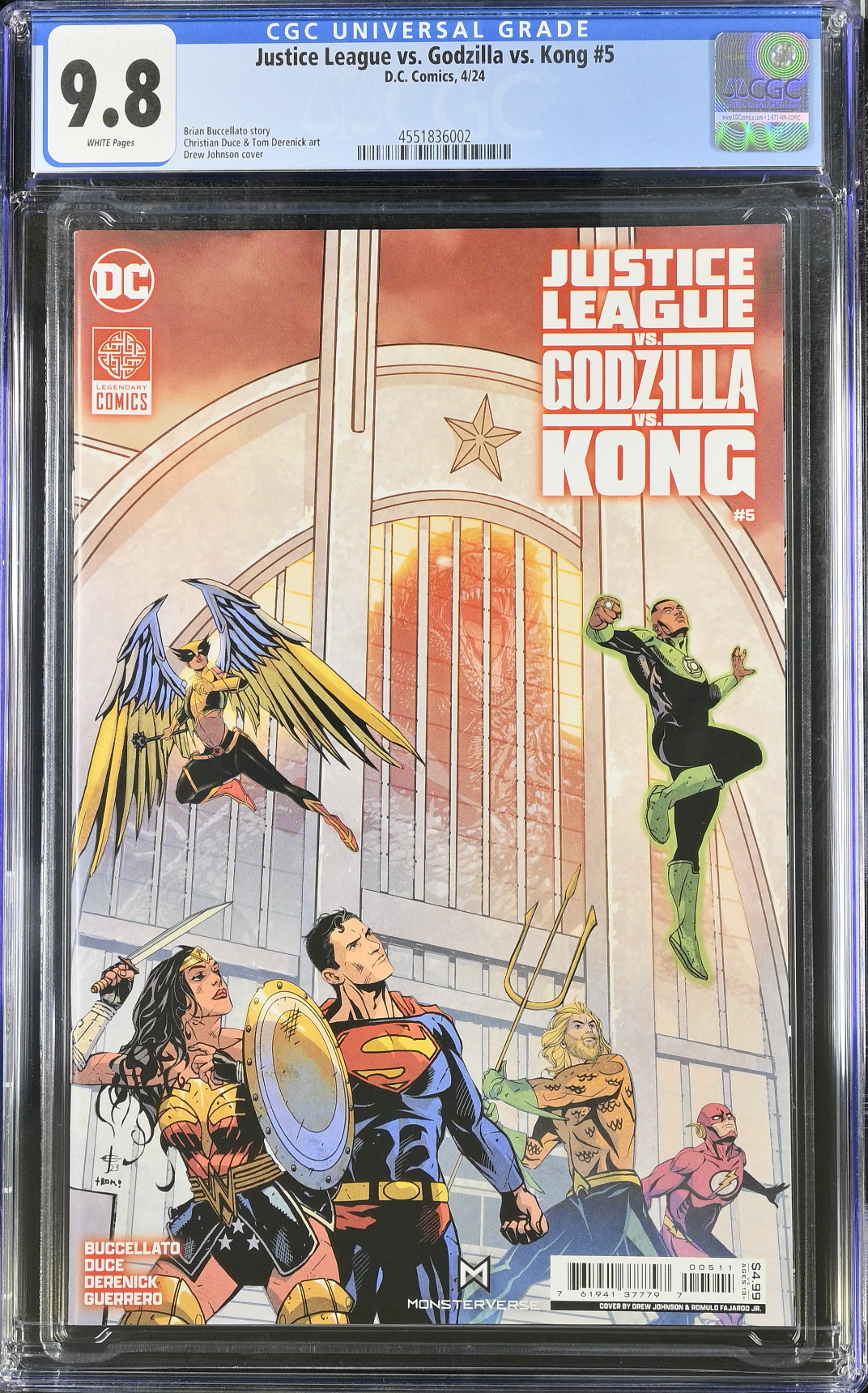 Justice League vs. Godzilla vs. Kong #5 CGC 9.8