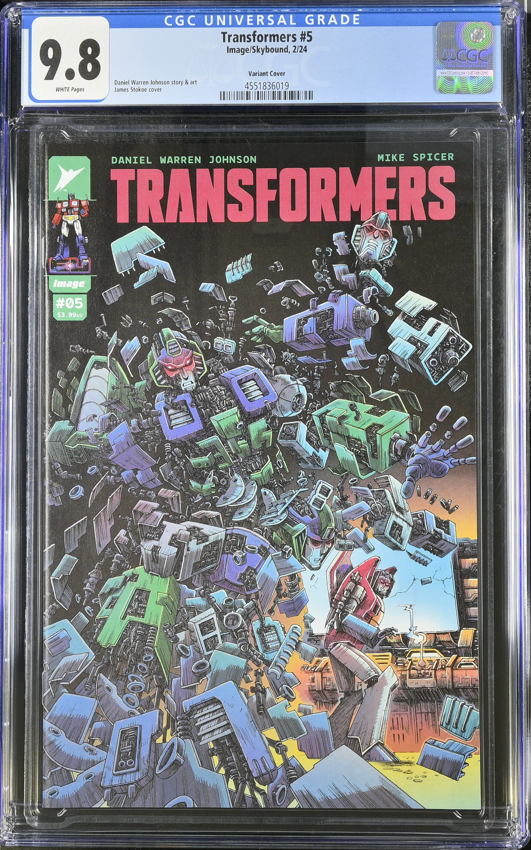 Transformers #5 Stokoe Variant CGC 9.8