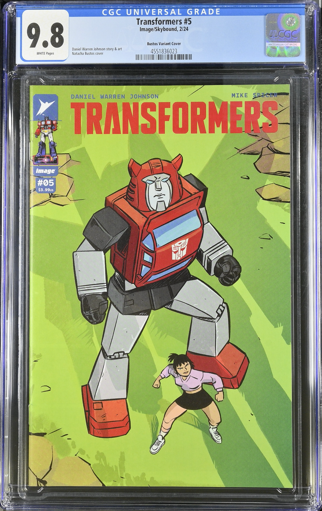 Transformers #5 Bustos 1:25 Retailer Incentive Variant CGC 9.8