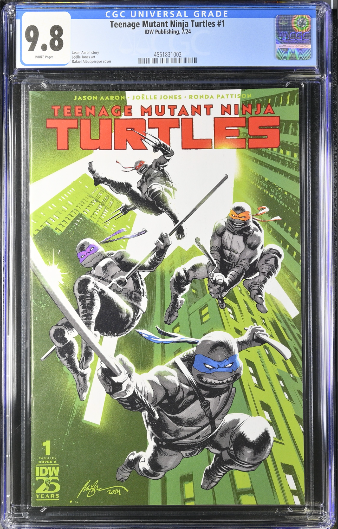 Teenage Mutant Ninja Turtles #1 - Cover A - Albuquerque CGC 9.8