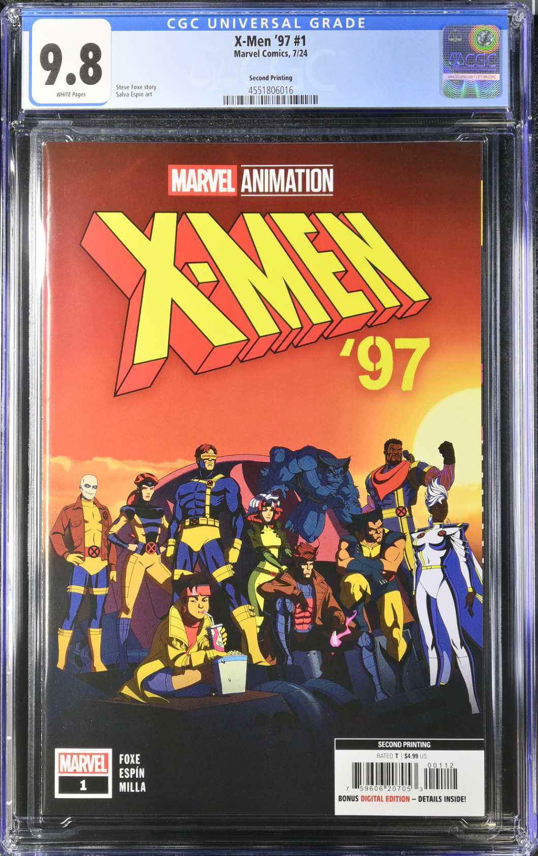 X-Men '97 #1 Second Printing CGC 9.8