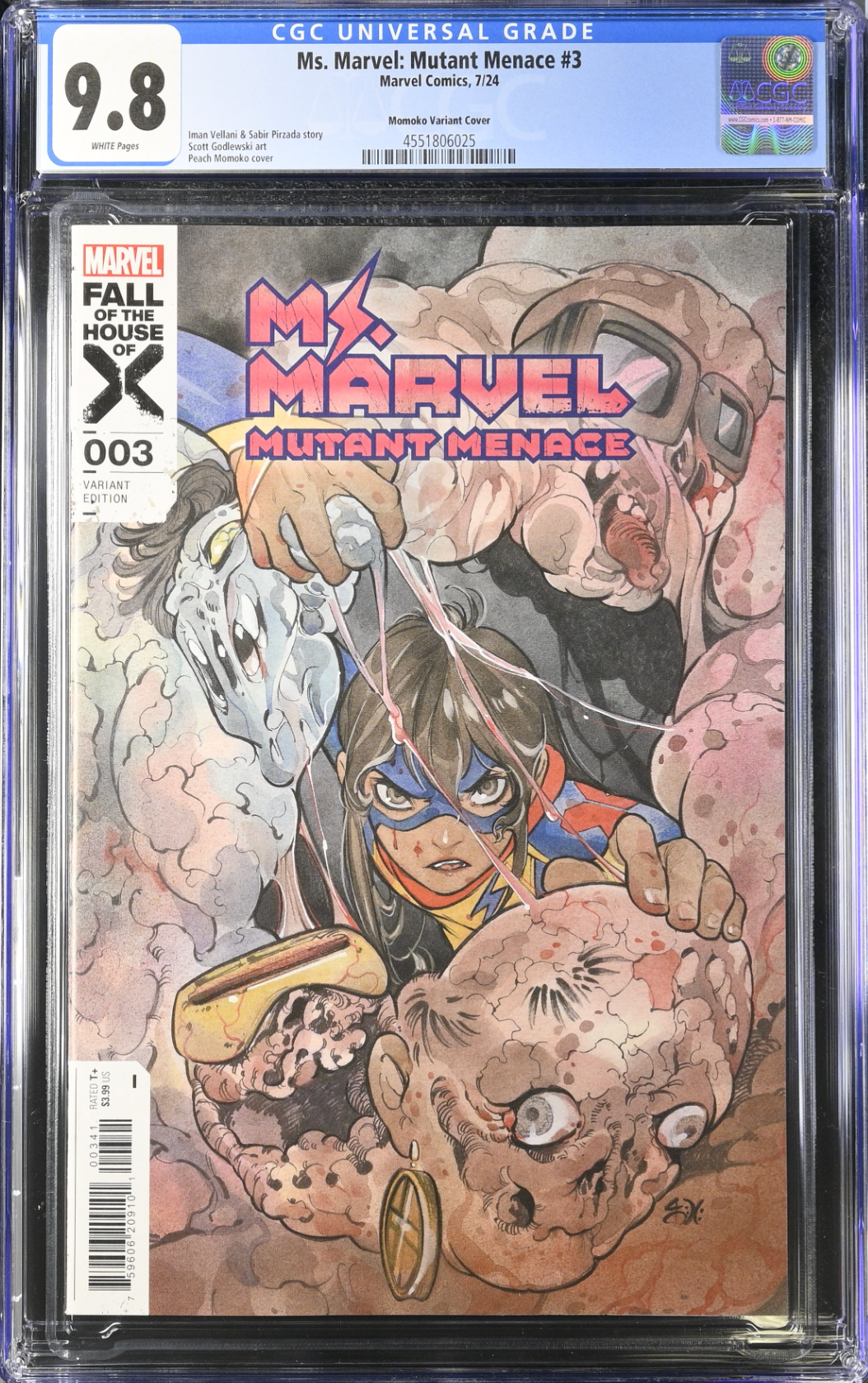 Ms. Marvel: Mutant Menace #3 Momoko Variant CGC 9.8