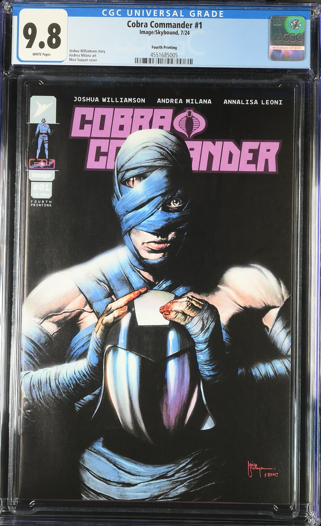 Cobra Commander #1 Fourth Printing CGC 9.8