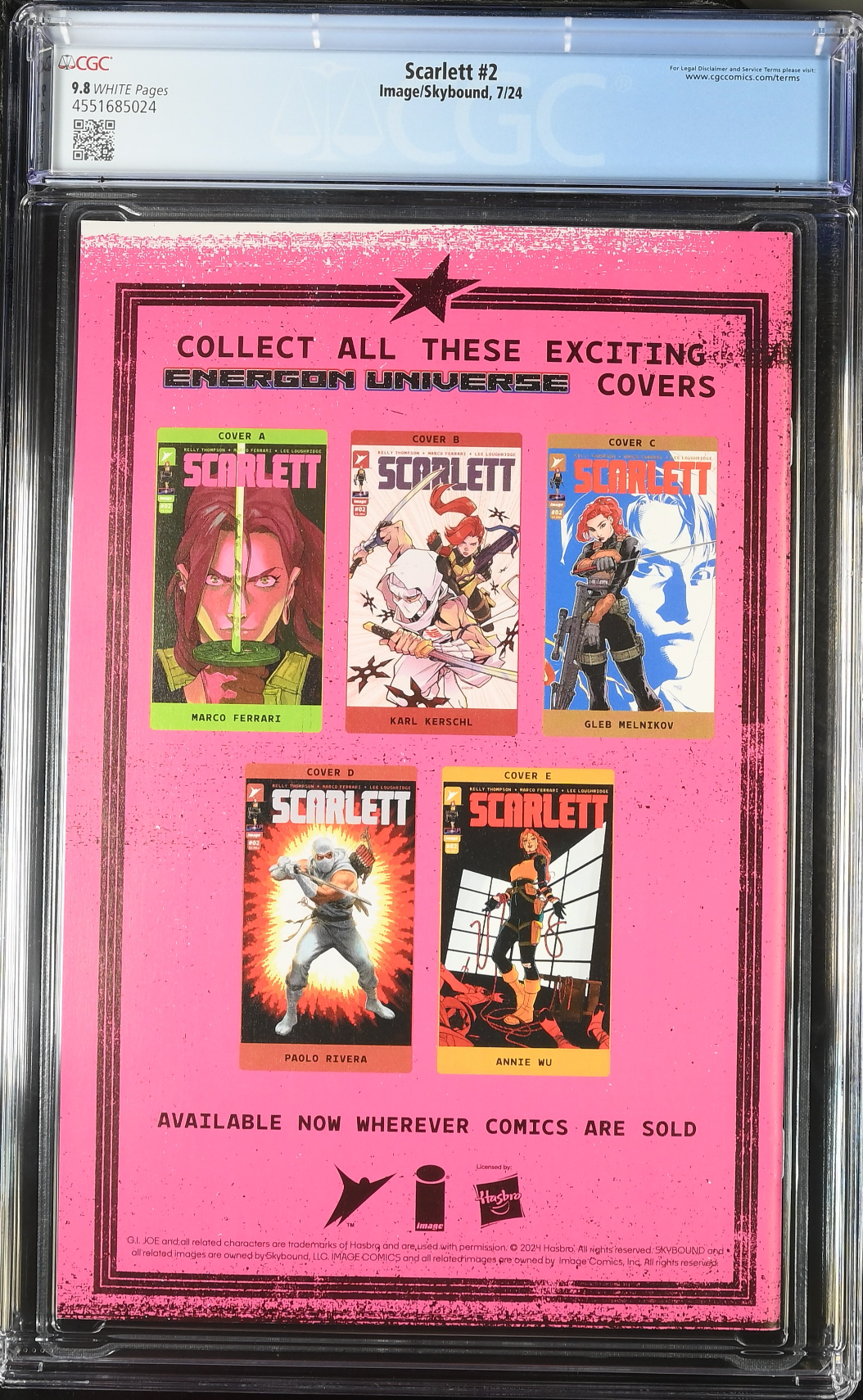 Scarlett #2 CGC 9.8