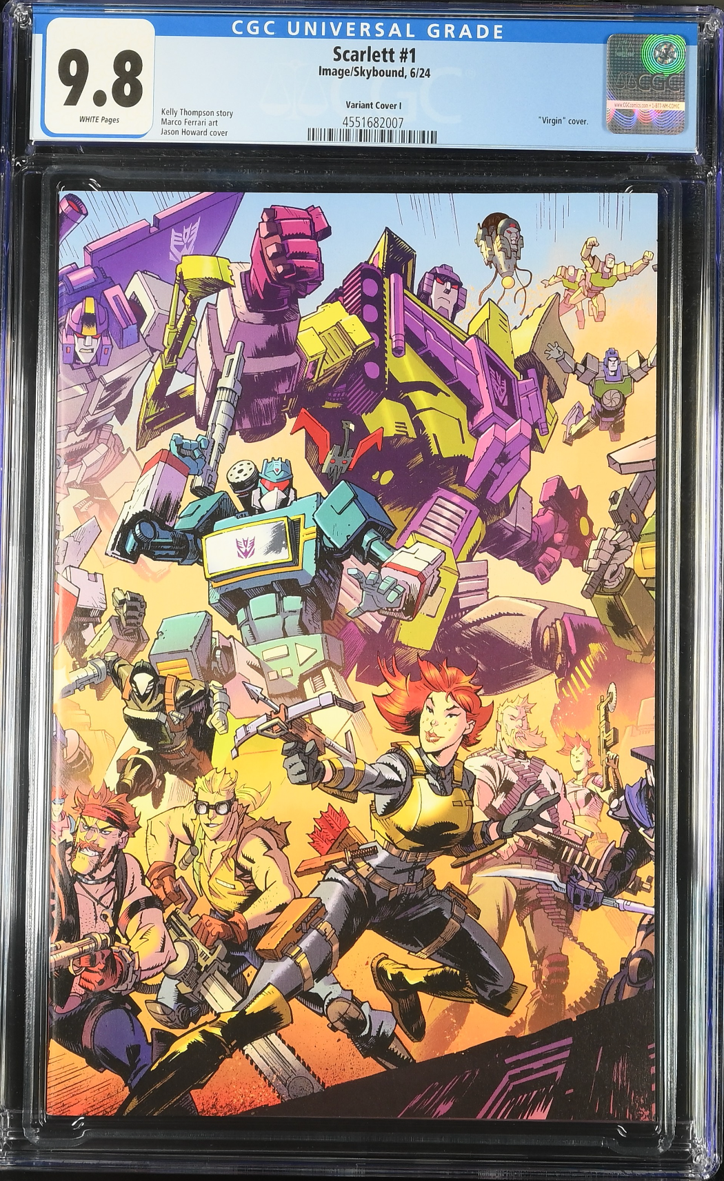 Scarlett #1 - Cover I - Howard Energon Universe Anniversary Connecting Cover Variant CGC 9.8