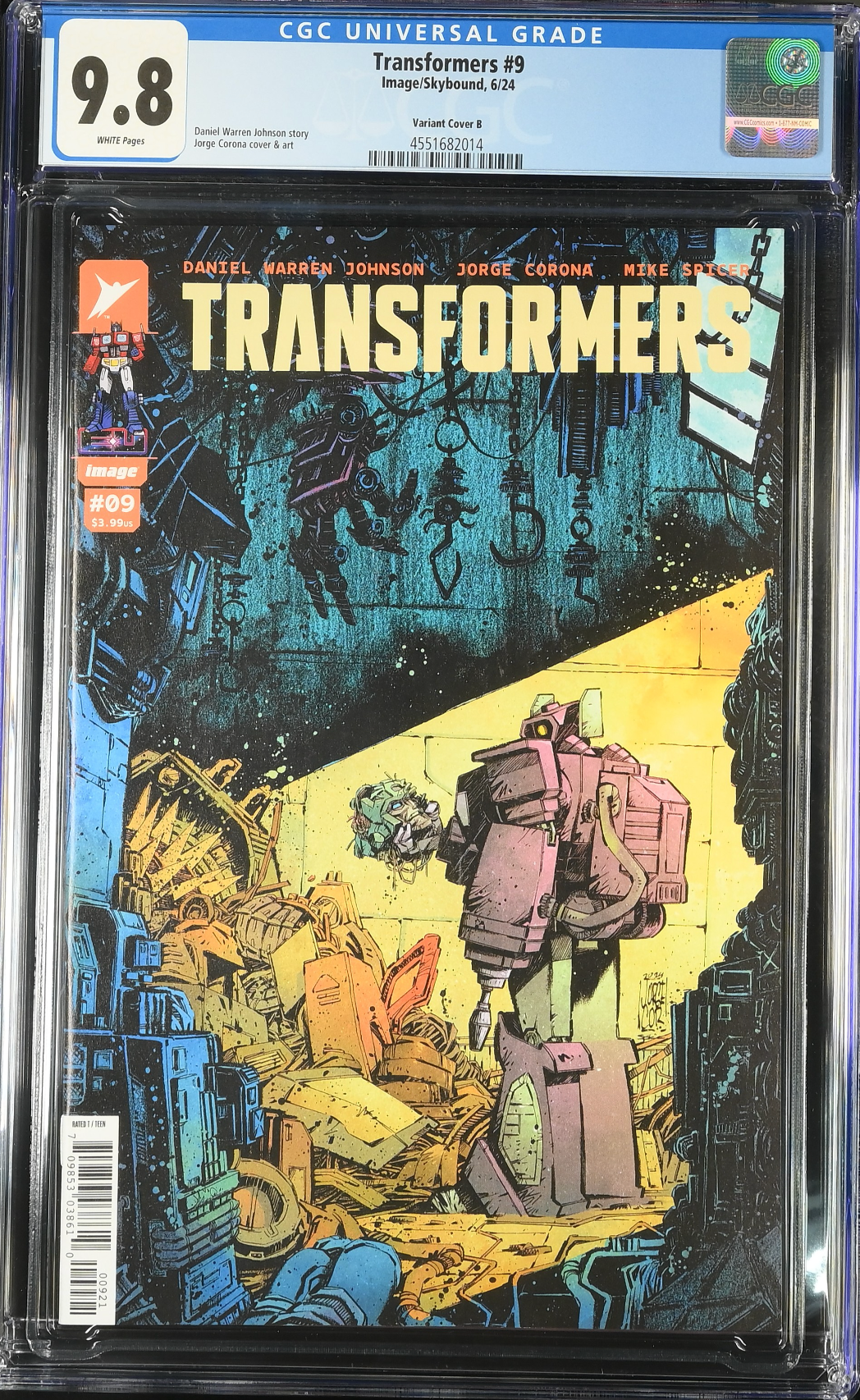 Transformers #9 Corona Variant CGC 9.8