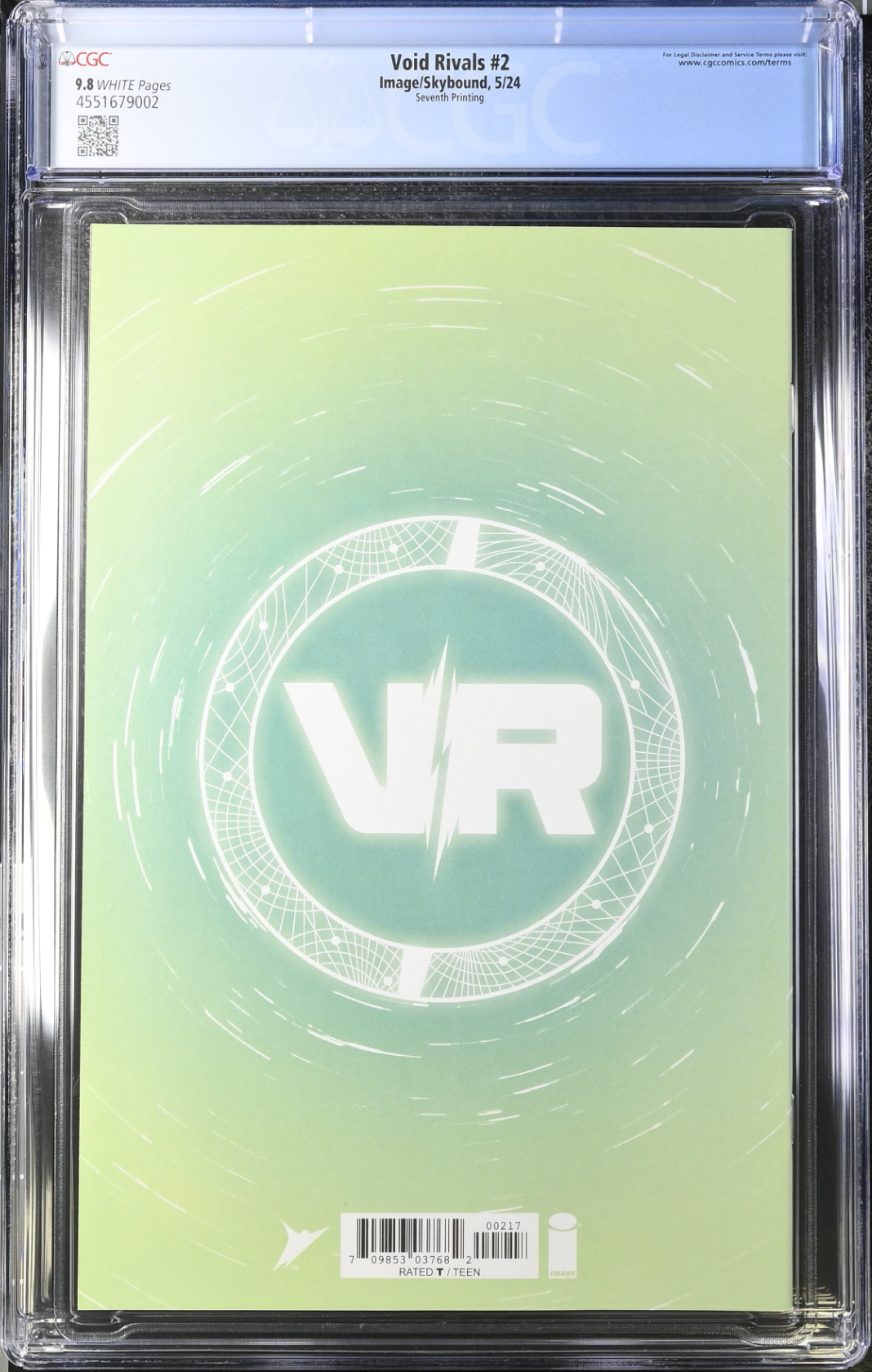 Void Rivals #2 Seventh Printing CGC 9.8