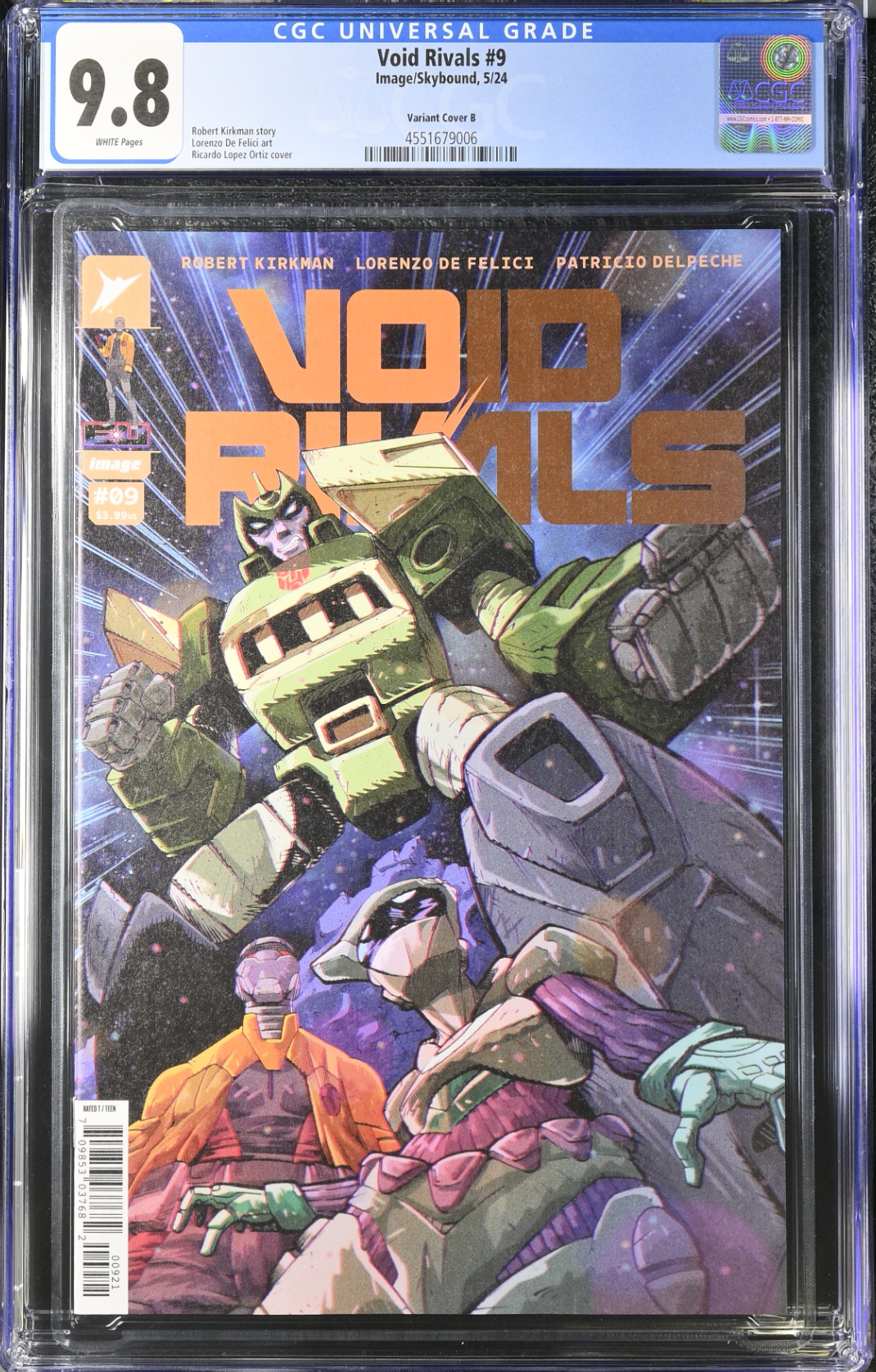 Void Rivals #9 Ortiz Variant CGC 9.8