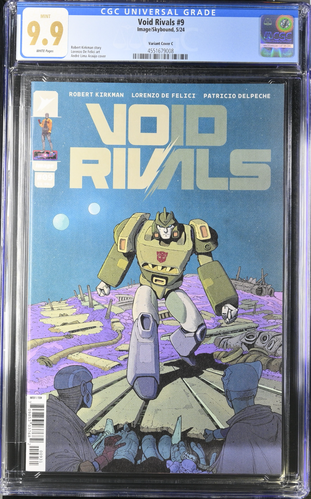 Void Rivals #9 Araujo 1:10 Retailer Incentive Variant CGC 9.9