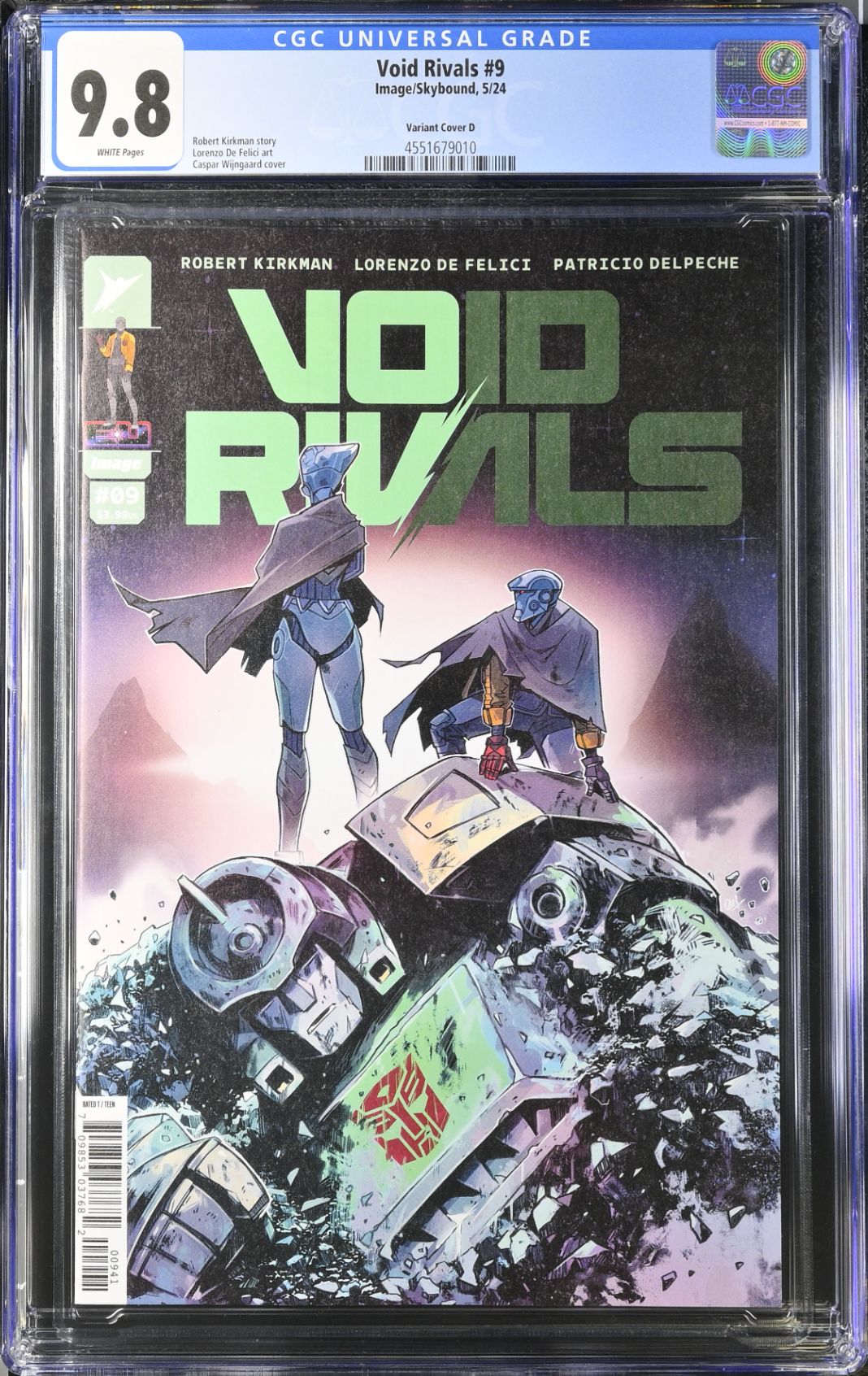 Void Rivals #9 Wijngaard 1:25 Retailer Incentive Variant CGC 9.8