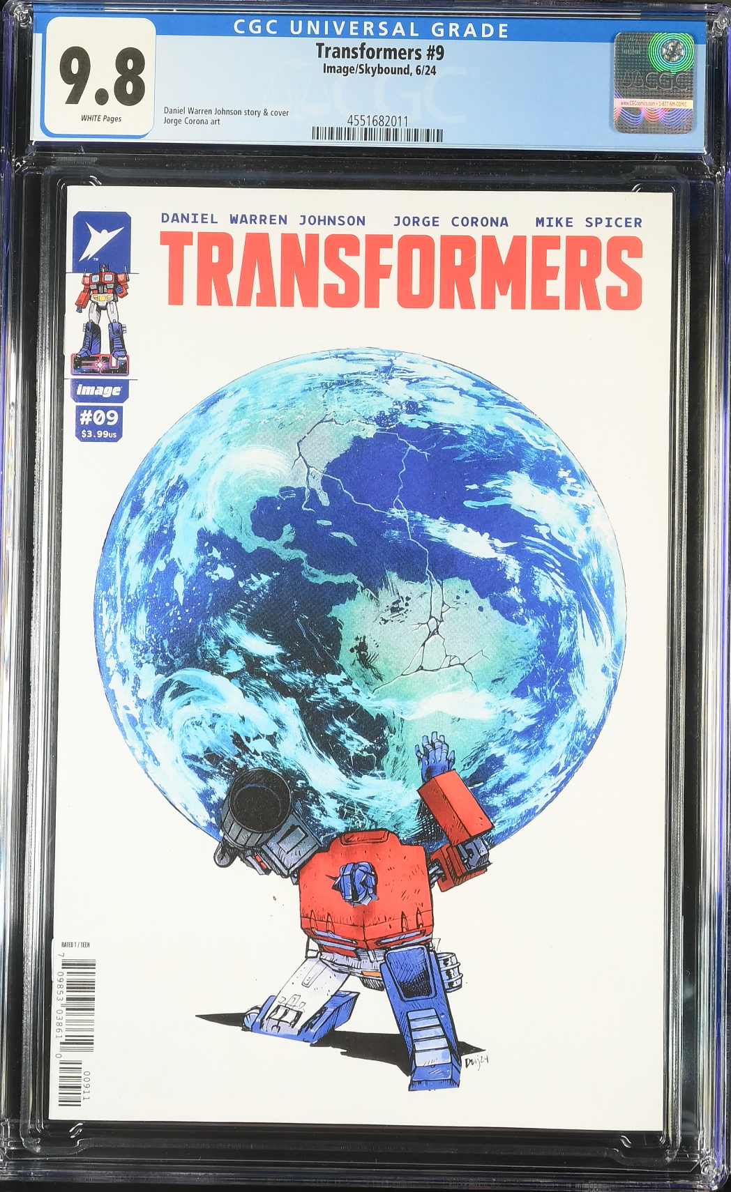 Transformers #9 CGC 9.8