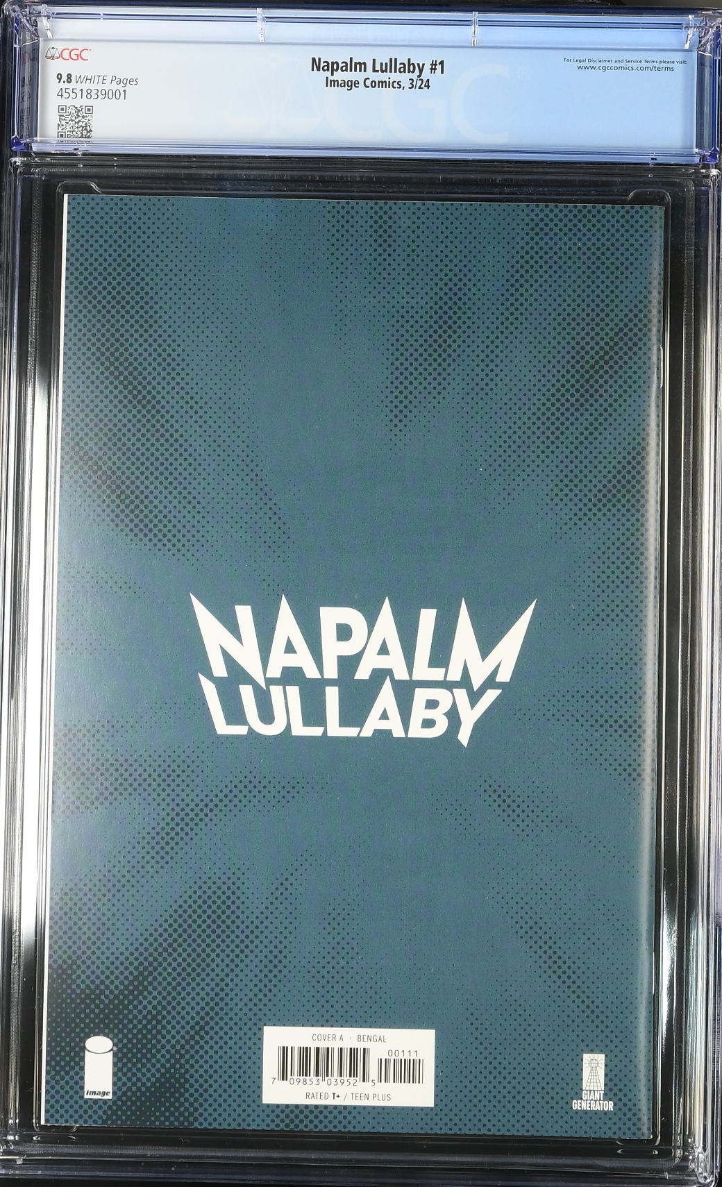 Napalm Lullaby #1 CGC 9.8