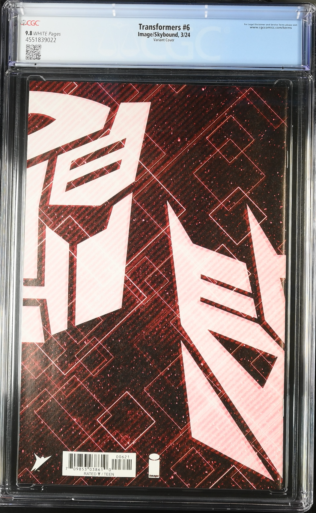 Transformers #6 Araujo Variant CGC 9.8