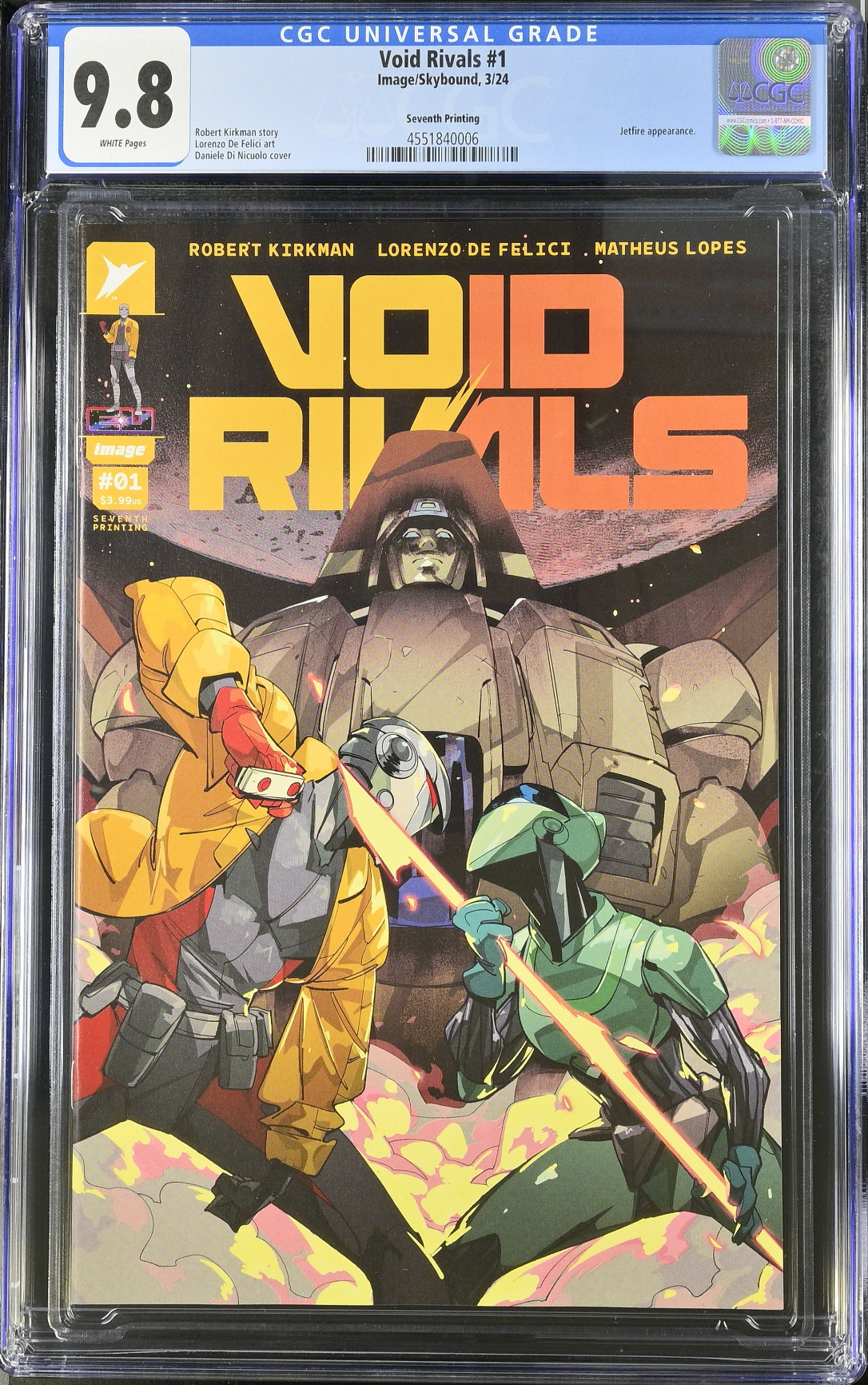 Void Rivals #1 Seventh Printing CGC 9.8