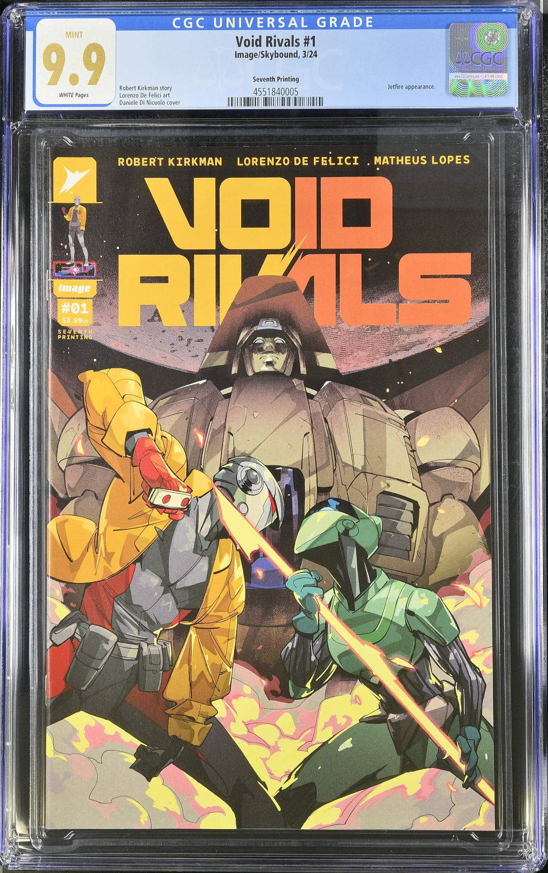 Void Rivals #1 Seventh Printing CGC 9.9