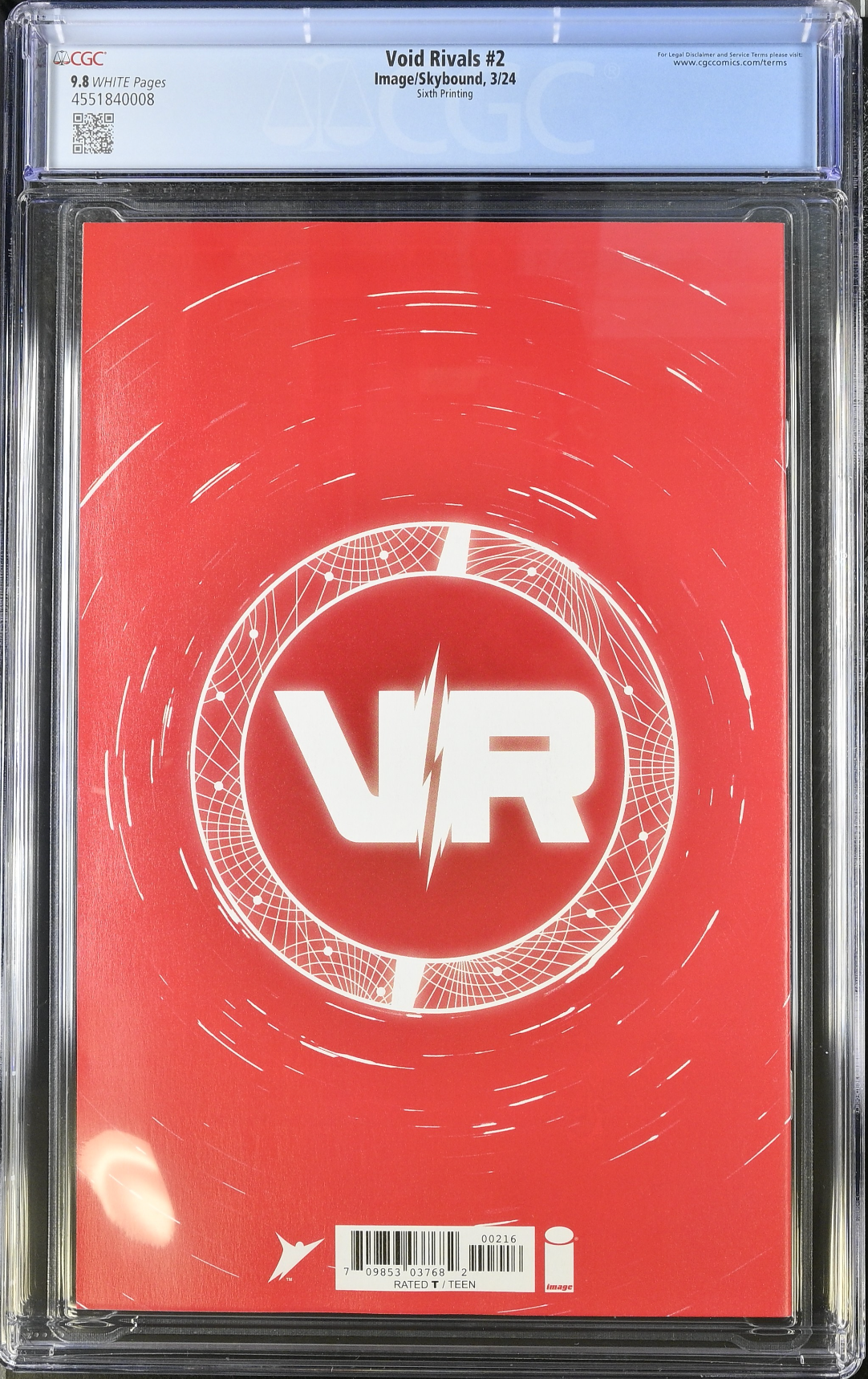 Void Rivals #2 Sixth Printing CGC 9.8