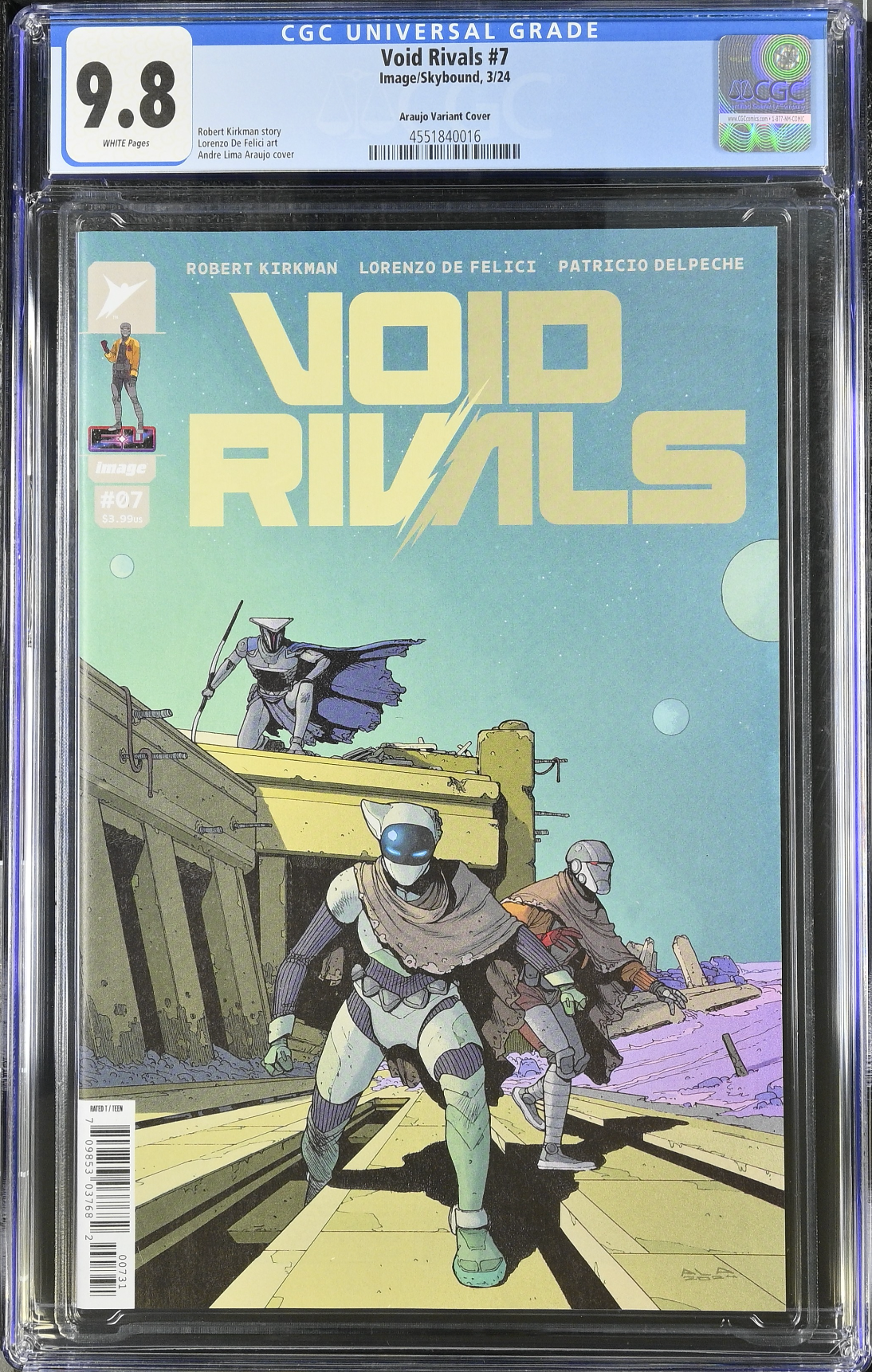 Void Rivals #7 Araujo 1:10 Retailer Incentive Variant CGC 9.8