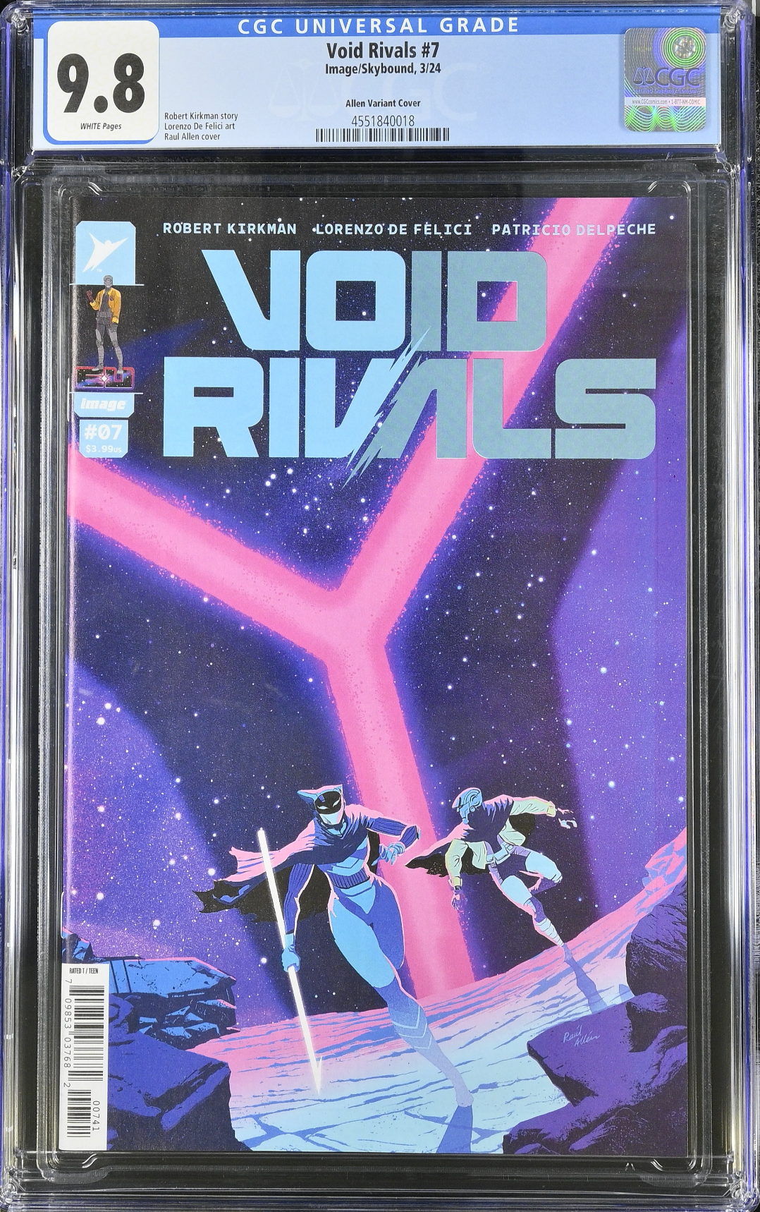 Void Rivals #7 Allen 1:25 Retailer Incentive Variant CGC 9.8